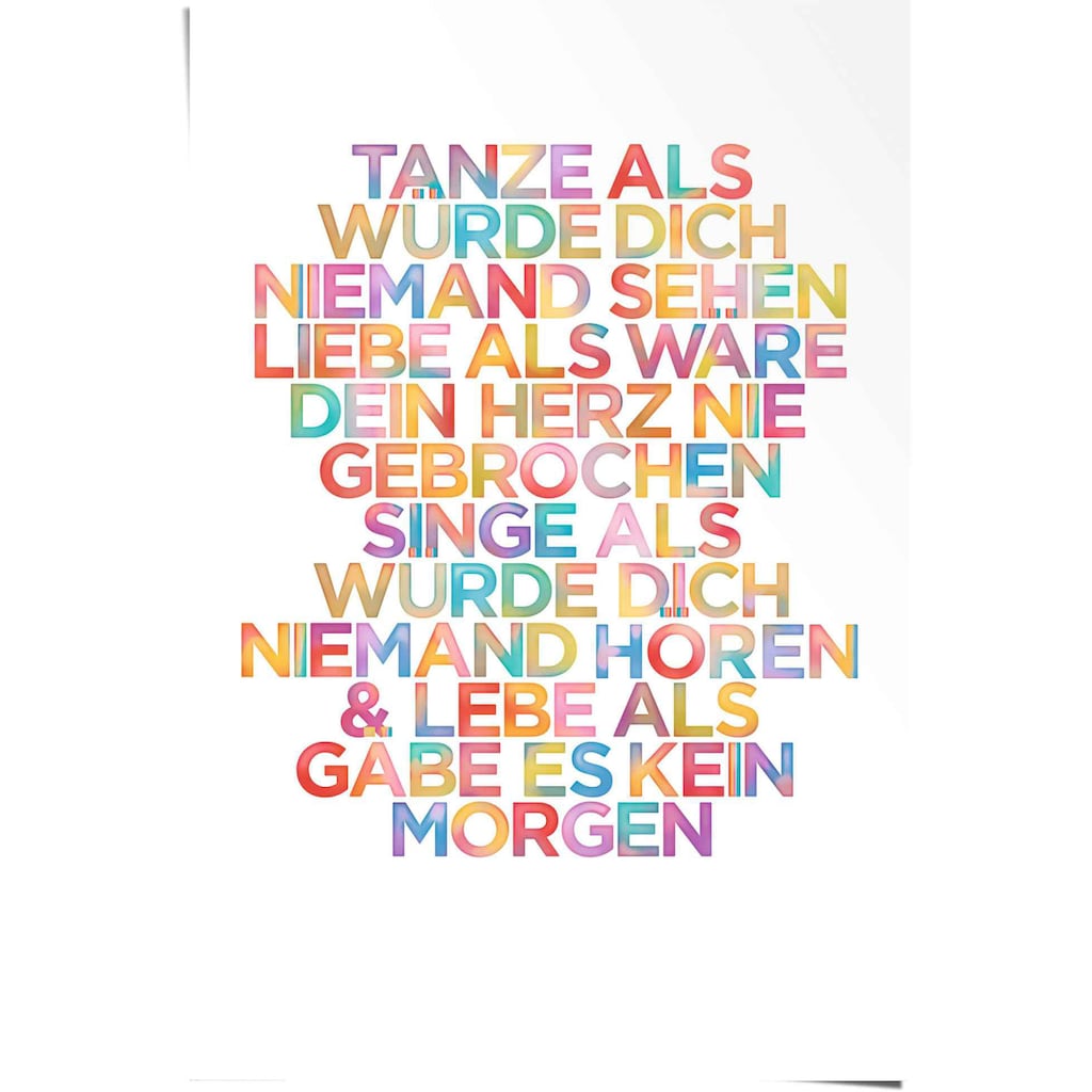 Reinders! Poster »Tanze...«, (1 St.)