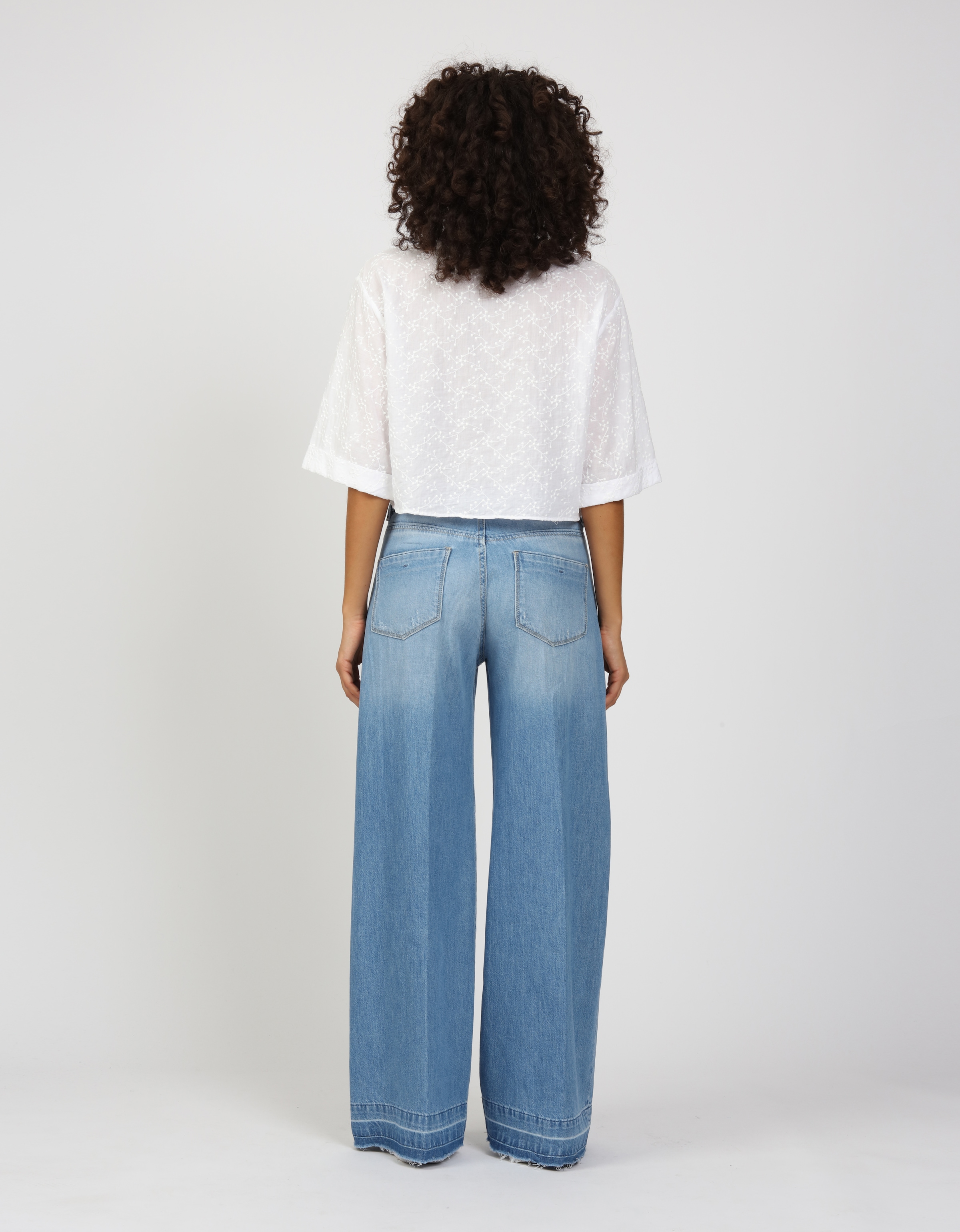 GANG Weite Jeans »94MONA«, mit weitem Bein und offenen Saumabschluss
