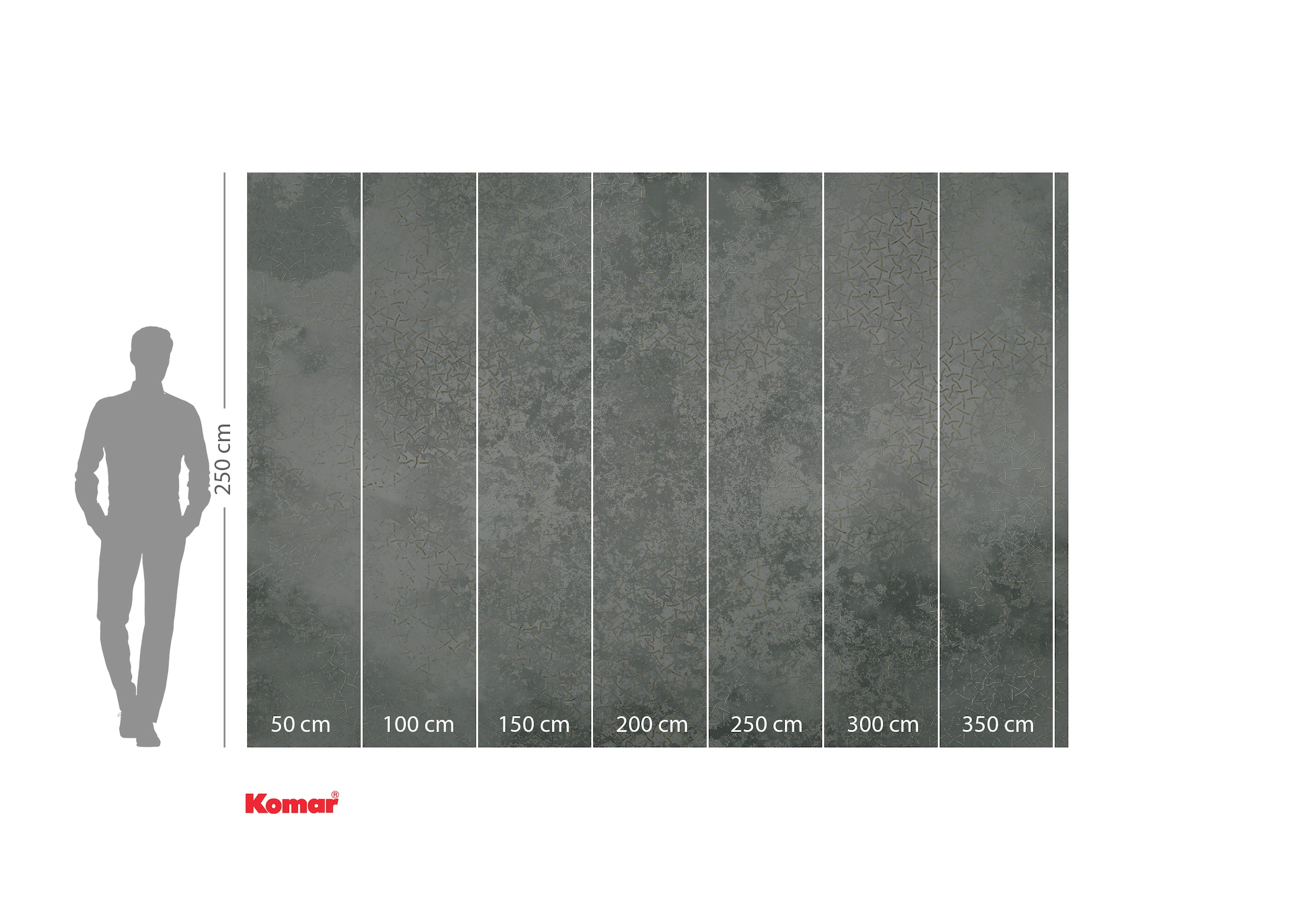 Komar Fototapete »Digitaldruck Vlies - Obfuscated Ornament - Grösse 400 x 250 cm«, bedruckt-floral-geblümt-gemustert-tropisch, Wohnzimmer, Schlafzimmer