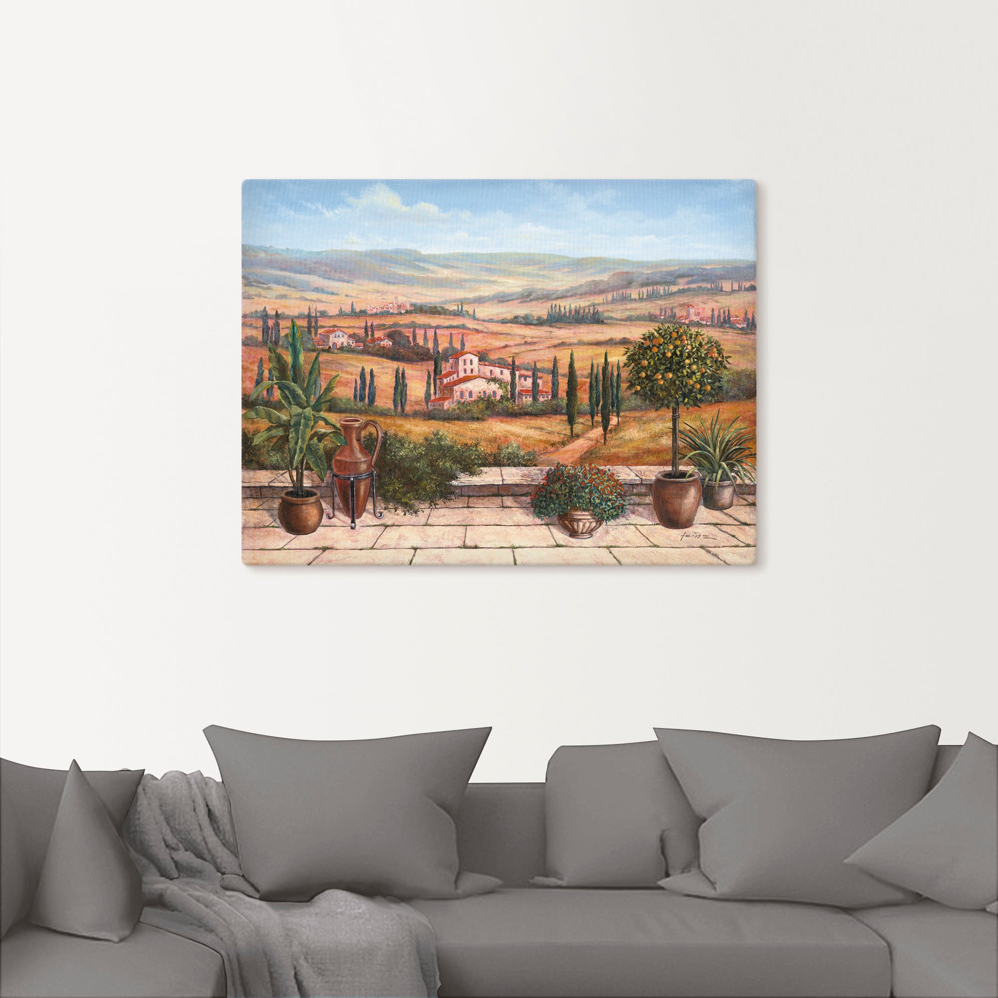 Artland Wandbild »Terrasse«, Europa, (1 St.), als Alubild, Outdoorbild, Leinwandbild, Poster in verschied. Grössen