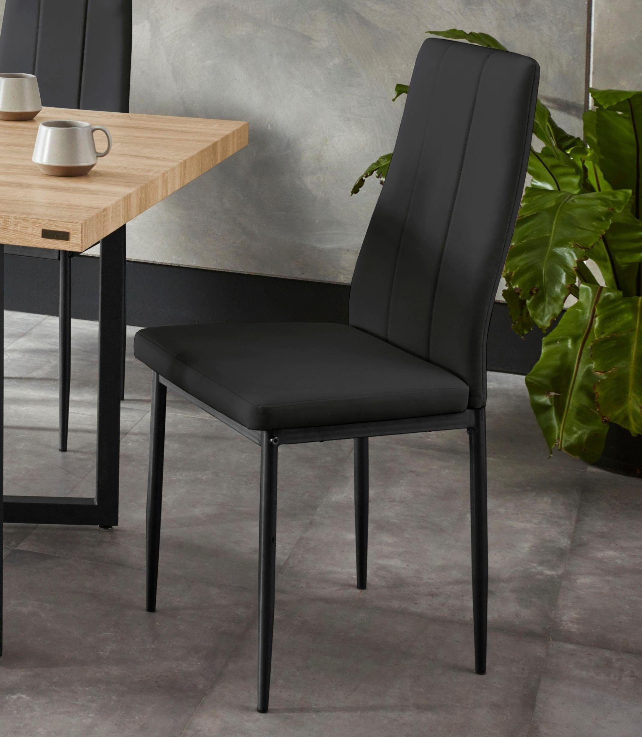 Image of INOSIGN 4-Fussstuhl »Remus«, (Set), 4 St., Kunstleder, im 1er,2er und 4er Set erhältlich, in unterschiedlichen Bezugsqualitäten und Farbvarianten bei Ackermann Versand Schweiz