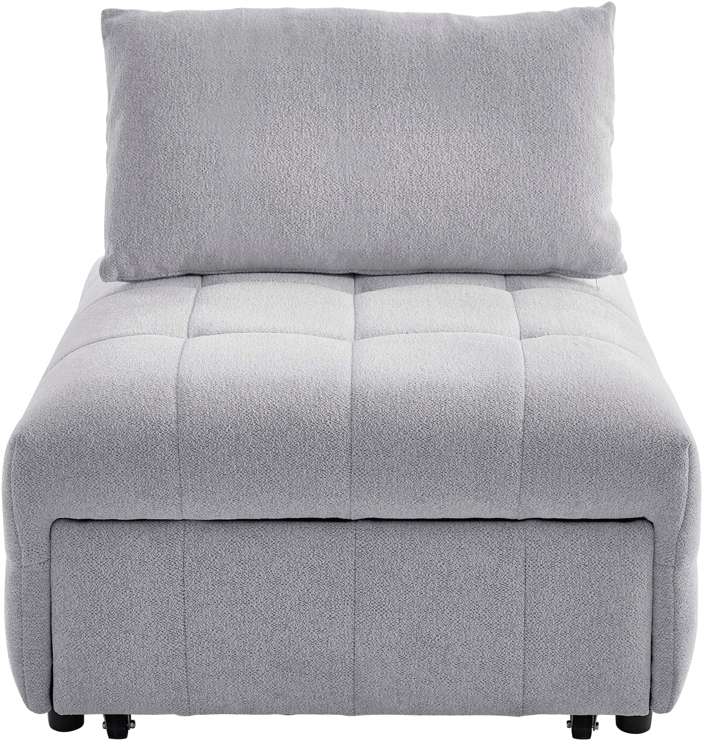 ATLANTIC home collection Sofa »Fabio«, Schlafsessel mit Sitztiefenverstellung