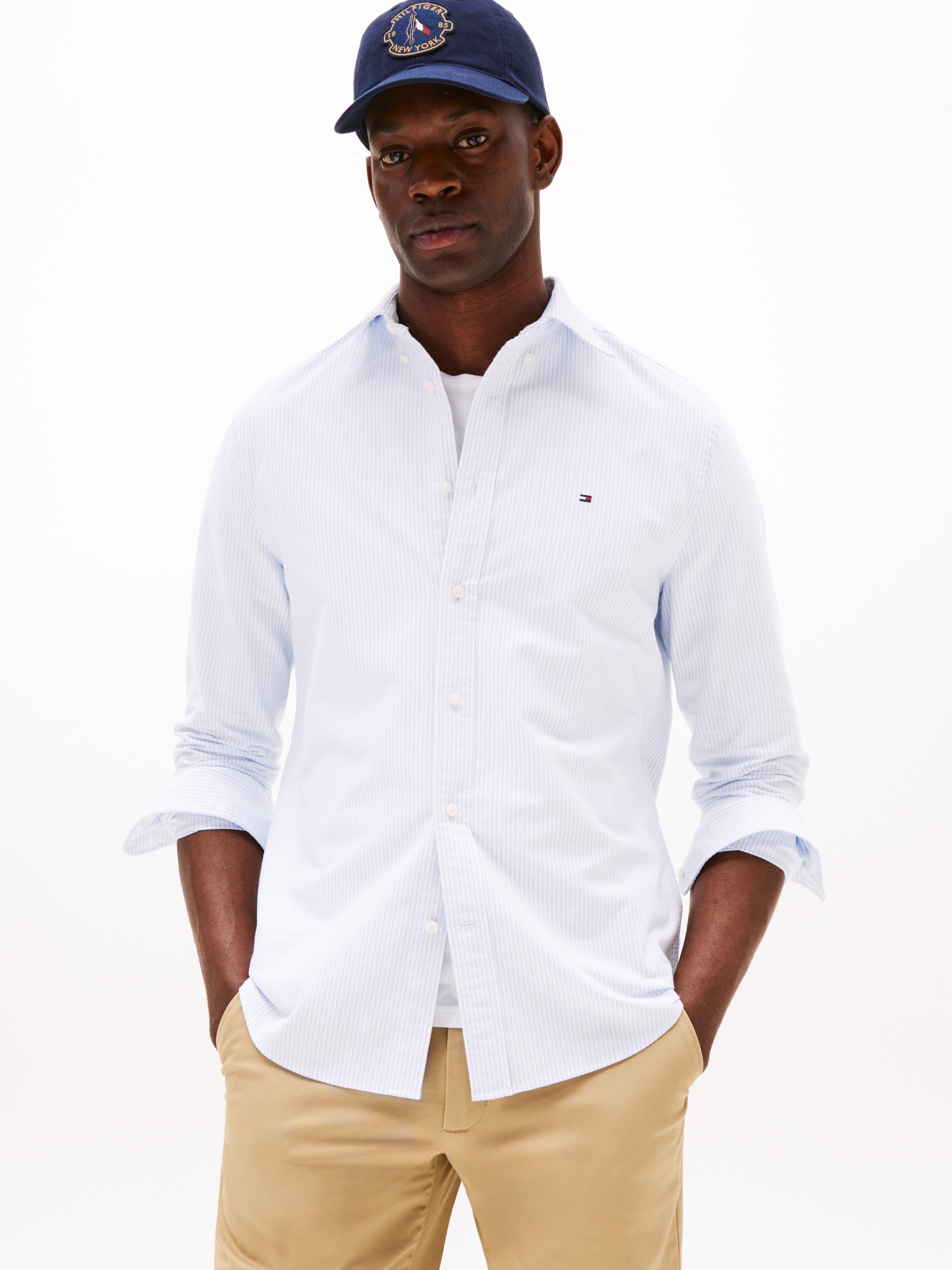 Image of Tommy Hilfiger Langarmhemd "HERITAGE OXFORD STRIPE Regular Fit SHIRT"