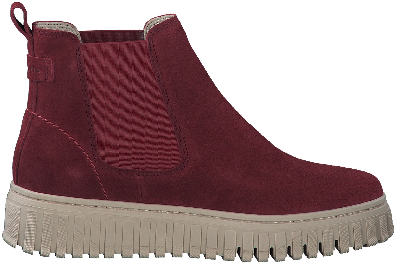Tamaris Chelseaboots, Plateau, Stiefelette, Boots mit beidseitigem Stretcheinsatz