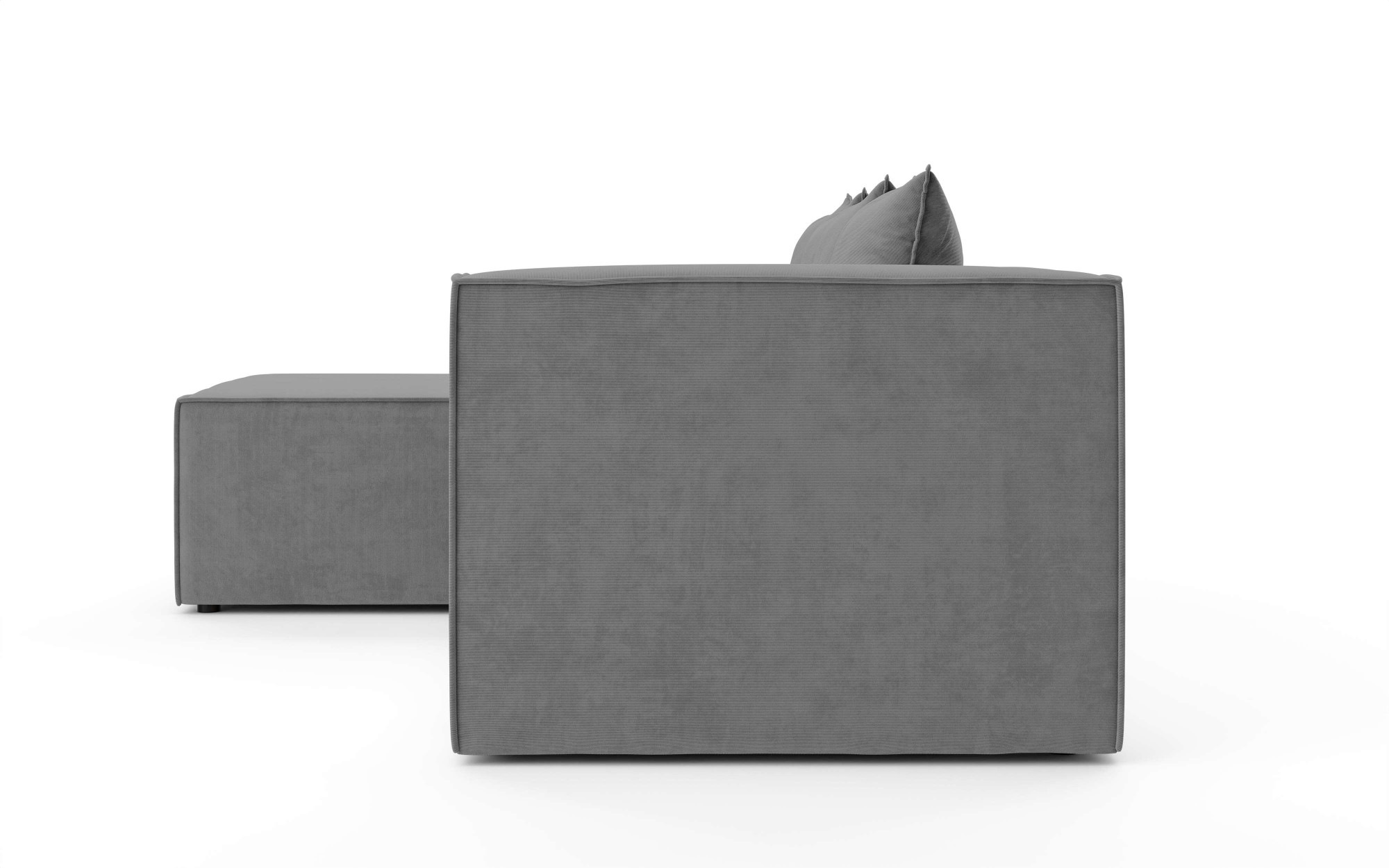INOSIGN Ecksofa »LINCOLNVILLE mit Bettfunktion und Bettkasten, Masse B/H/T 244/76/150 cm«, L-Form mit Wellenunterfederung, Recamiere beidseitig montierbar