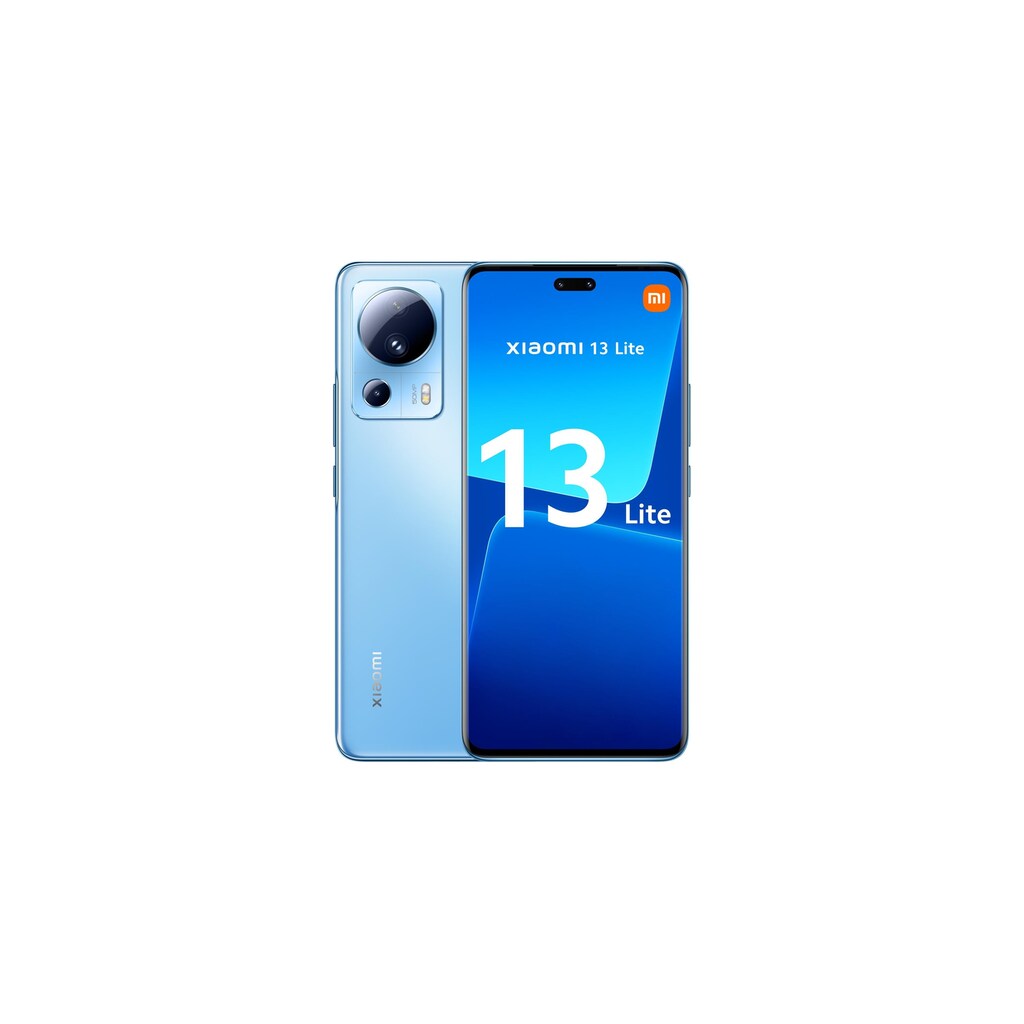 Xiaomi Smartphone »Xiaomi 13 Lite 128 GB Blue«, Blau, 16,57 cm/6,55 Zoll, 128 GB Speicherplatz, 50 MP Kamera