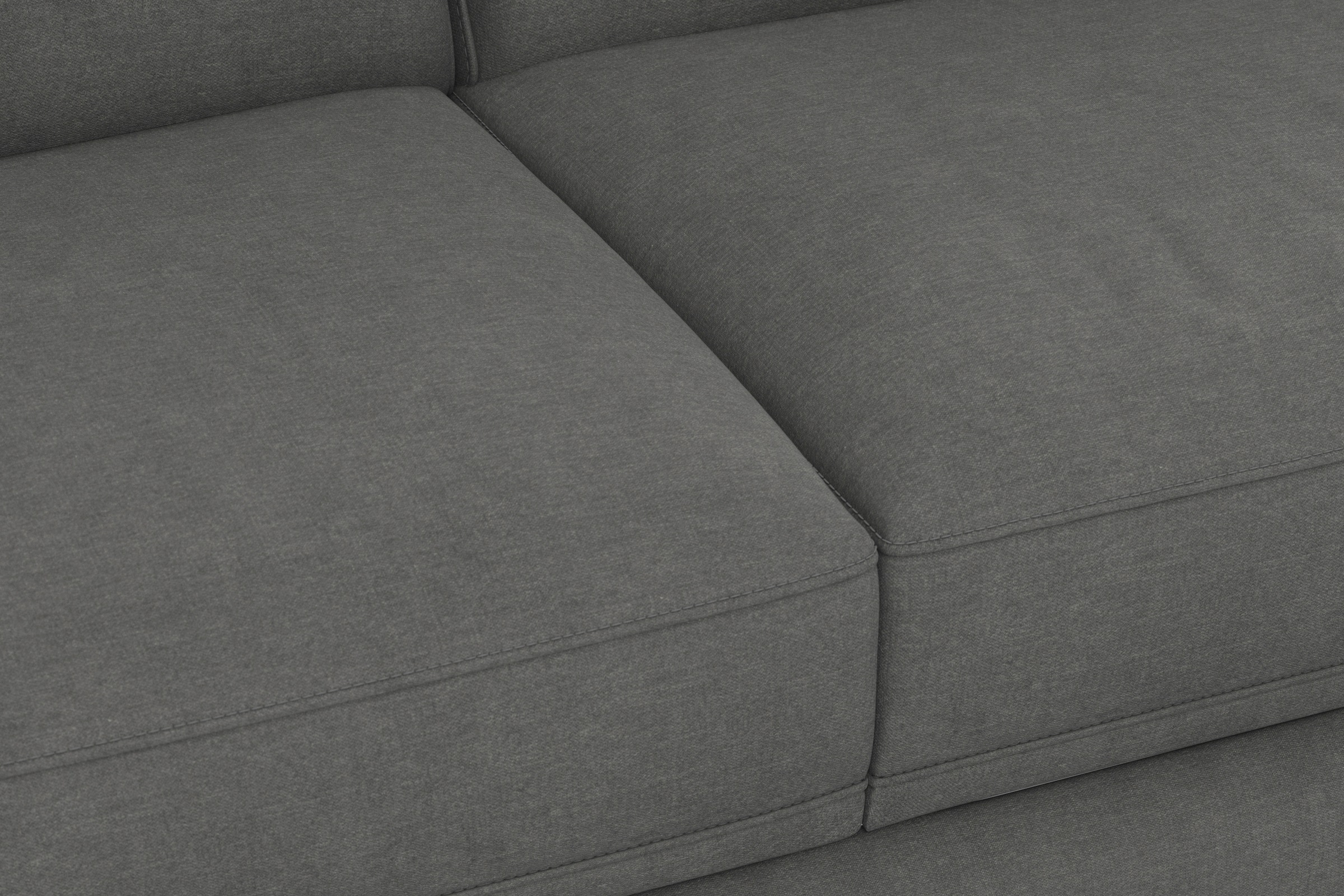 sit&more Wohnlandschaft »Dundee U-Form«, mit Federkern und Edelstahlfüssen, wahlweise mit Kopfteilverstellung