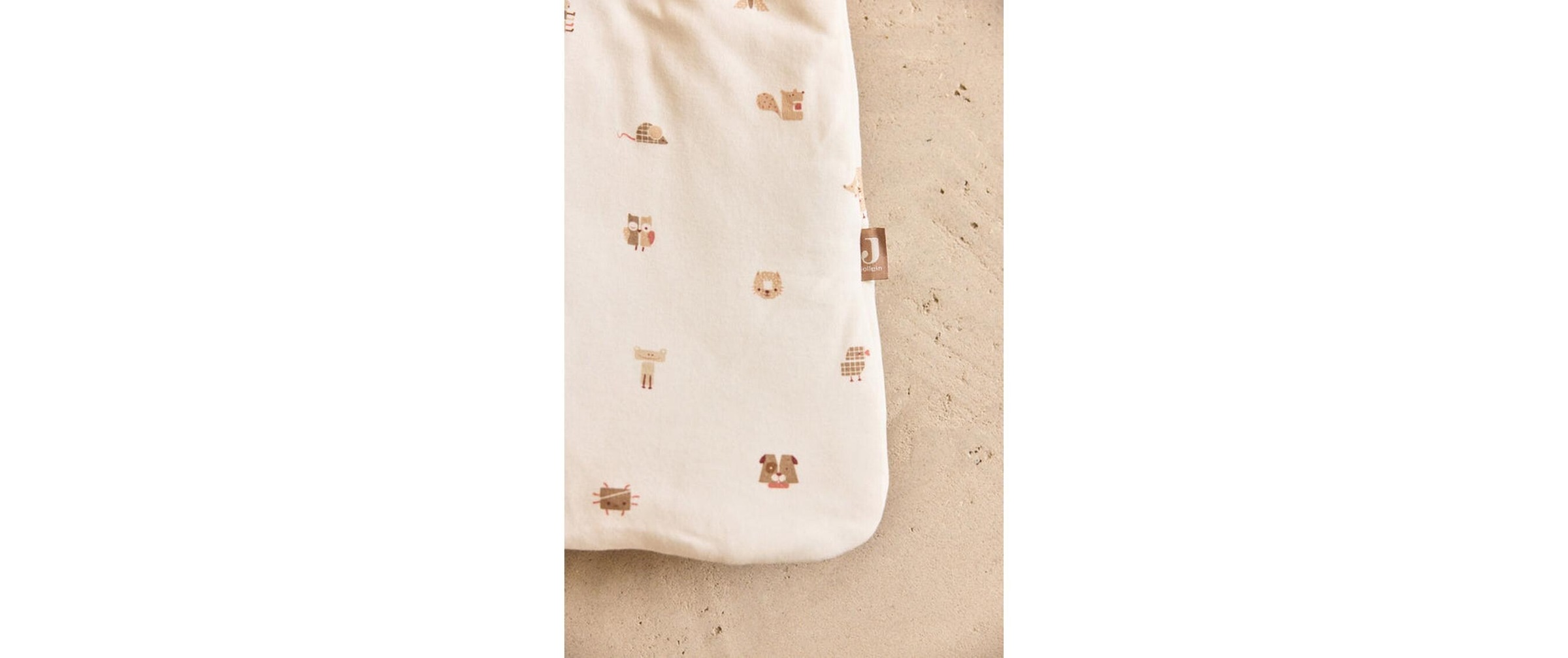 Image of Jollein Babyschlafsack "Animal Friends" Gefütterter Schlafsack mit abnehmbaren Ärmeln