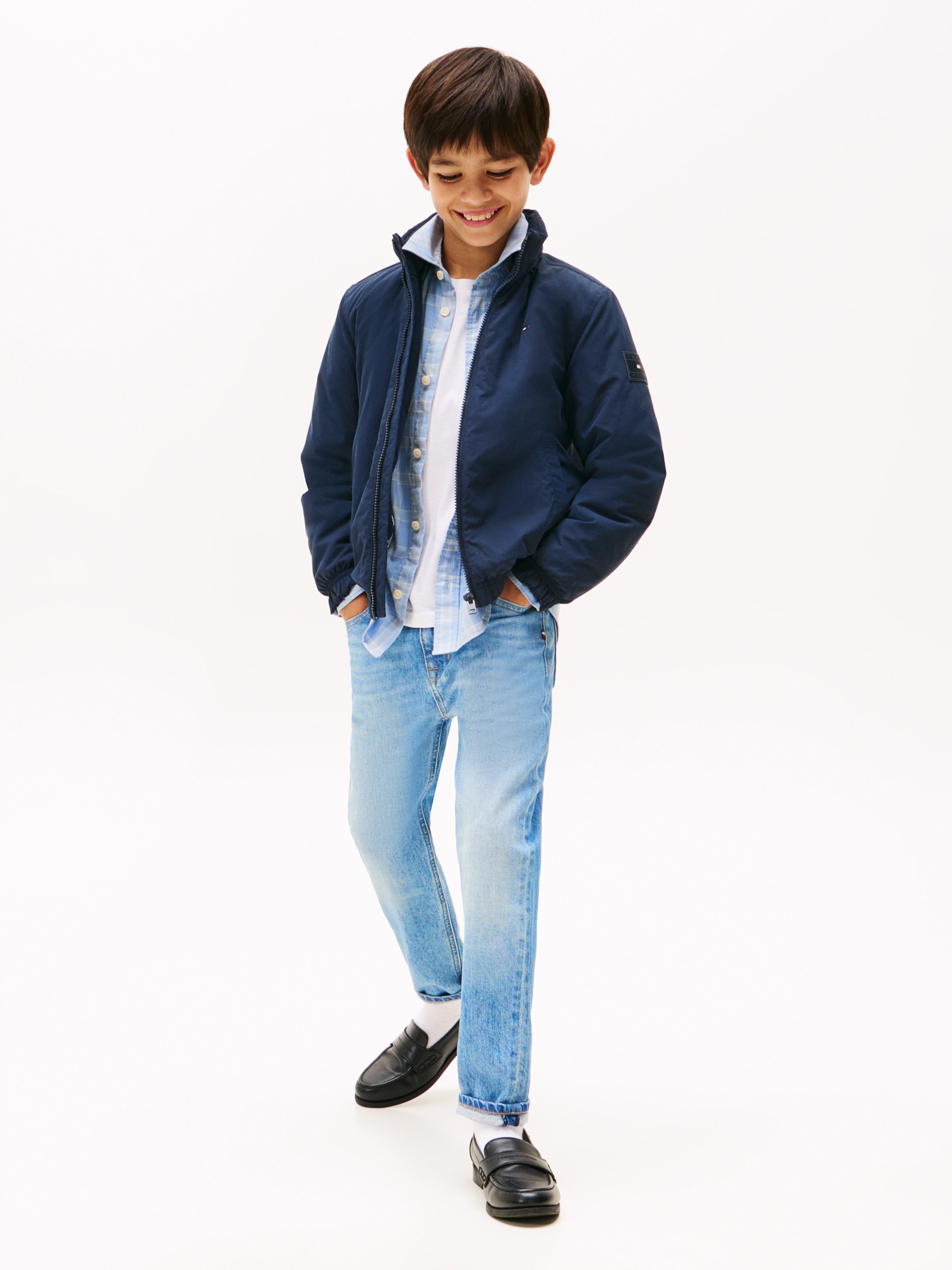 Tommy Hilfiger Steppjacke »ESSENTIAL PADDED JACKET«, mit Kapuze, für Kinder bis 16 Jahre, mit Kapuze im Kragen