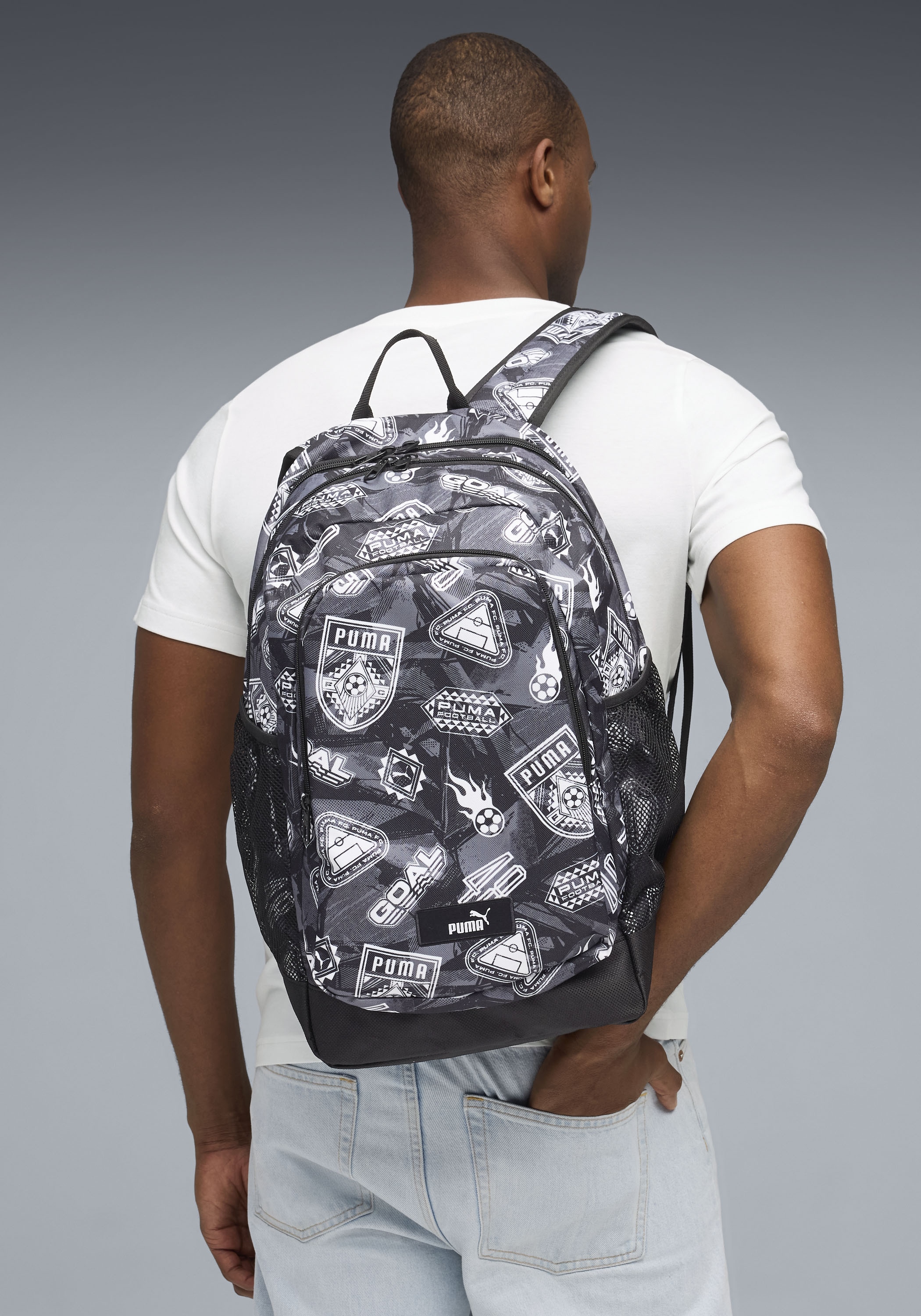 PUMA Sac à dos »ACADEMY AOP BACKPACK« für Erwachsene, sportlicher Stil, für Alltag und unterwegs