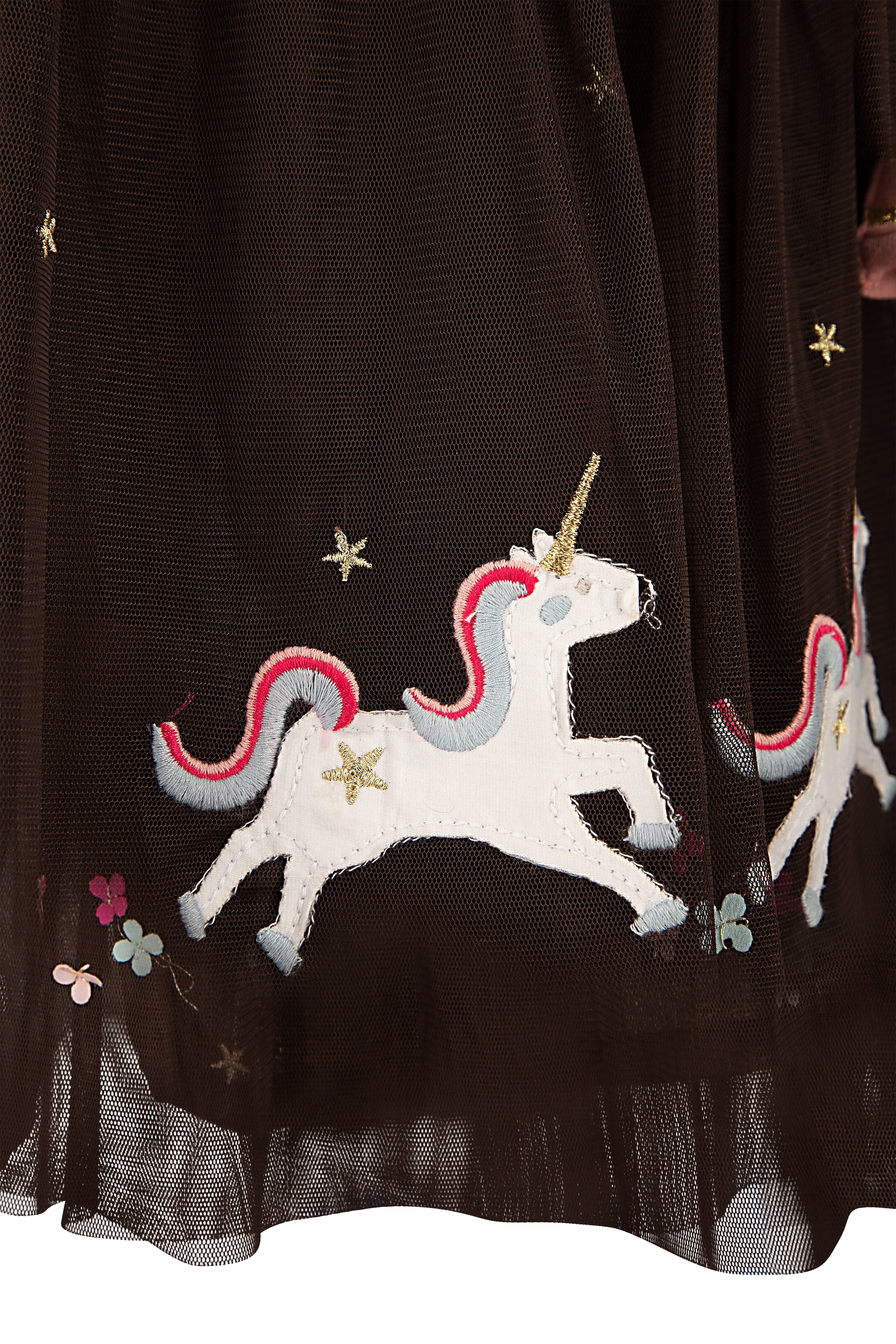 happy girls Midikleid mit hochwertigen Einhorn-Applikationen am Saum