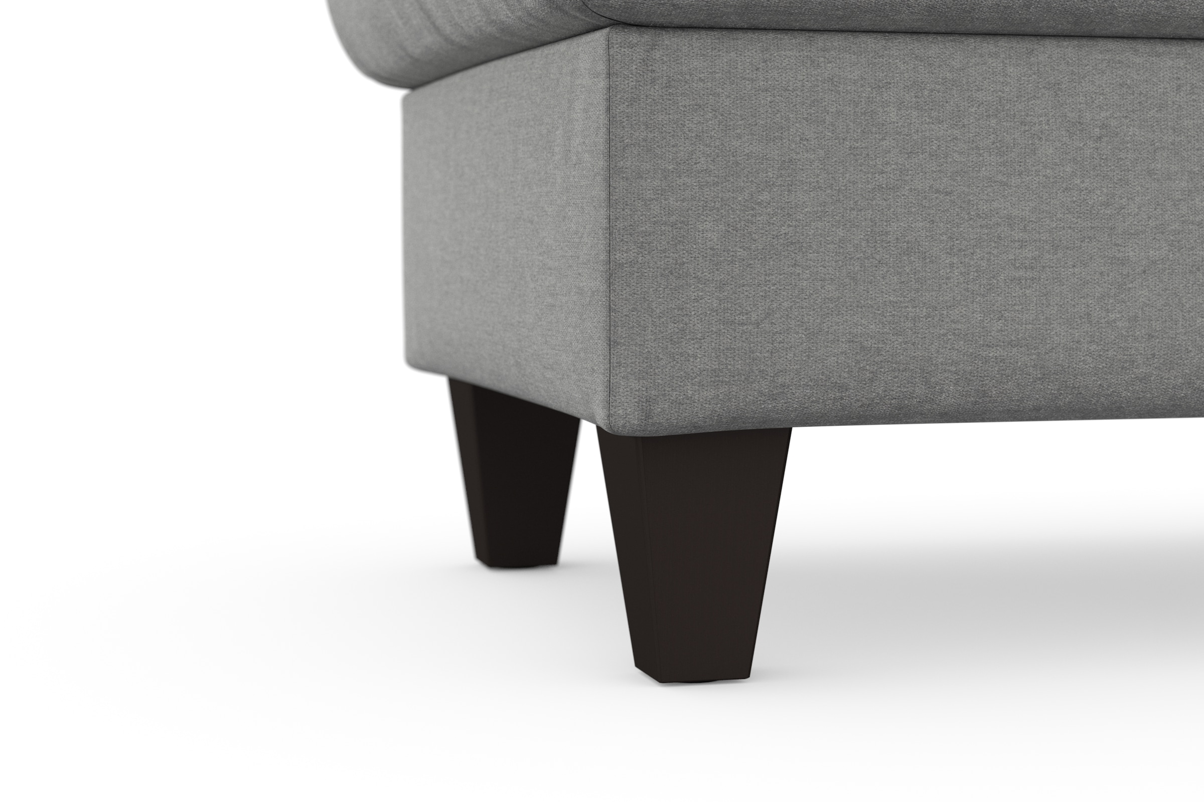 sit&more Stauraumhocker »Farö« mit Stauraum und Federkern und wengefarbenen Füssen