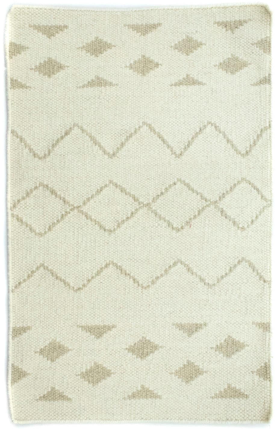 morgenland Wollteppich »Kelim Teppich handgewebt beige«, rechteckig, Kurzflor