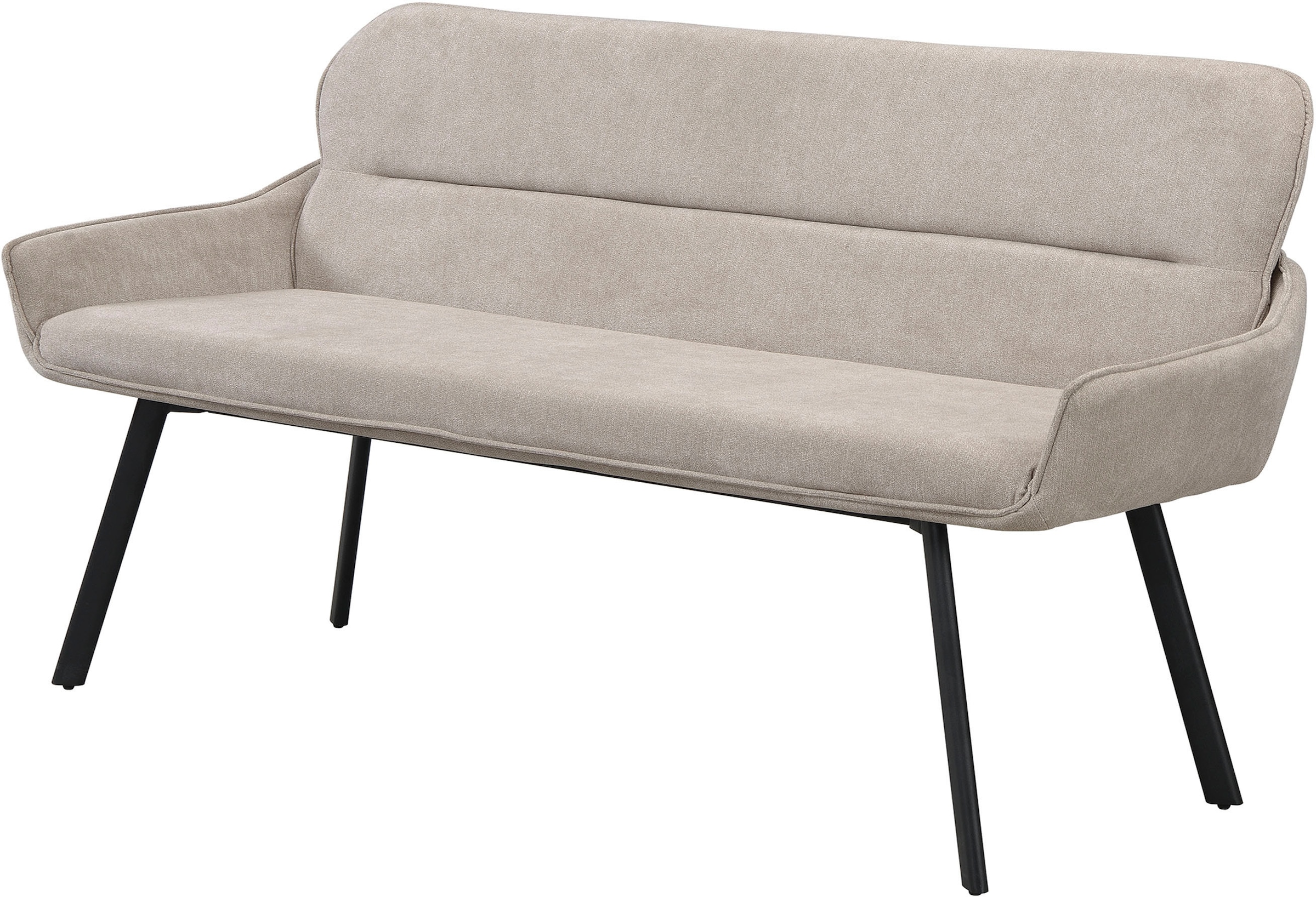 byLIVING Banc »Rico« 1 cuis tlg. gemütliche Esszimmerbank in 140 oder 160cm, hochwertiger Stoffbezug