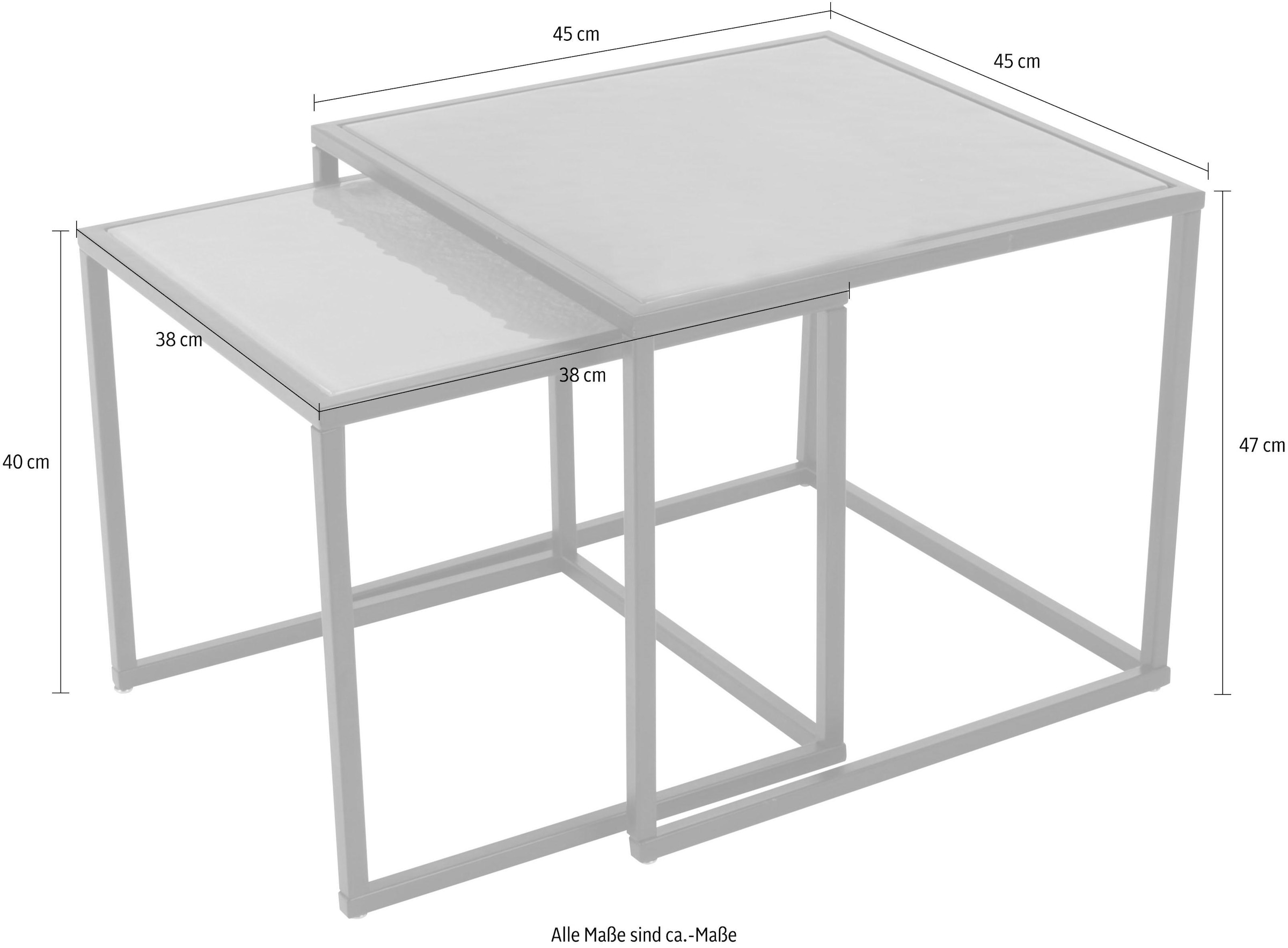 Paroli Couchtisch, (Set, 2 St.), quadra