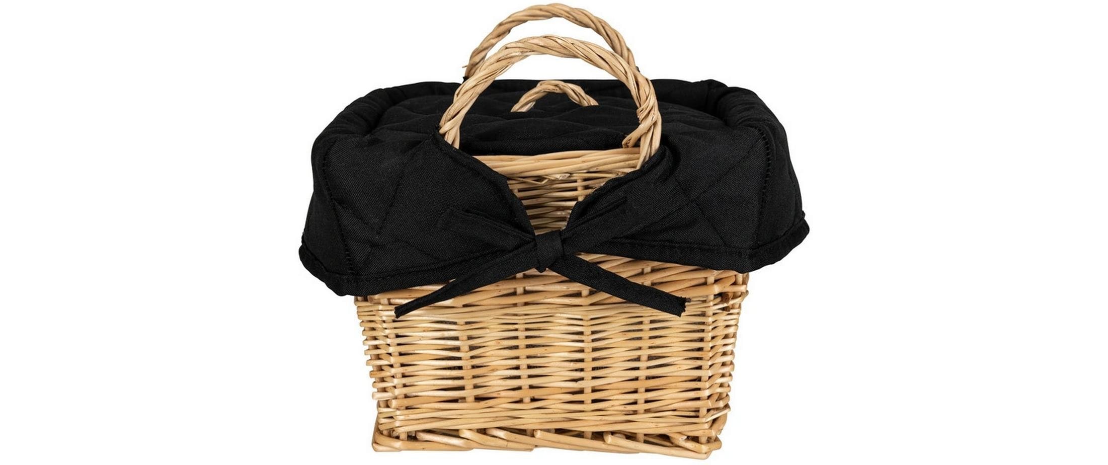 Nouvel Brotkorb »Black, 21 x 21 x 15 cm« 1 Stk. tlg. Mit Einlage aus Baumwolle