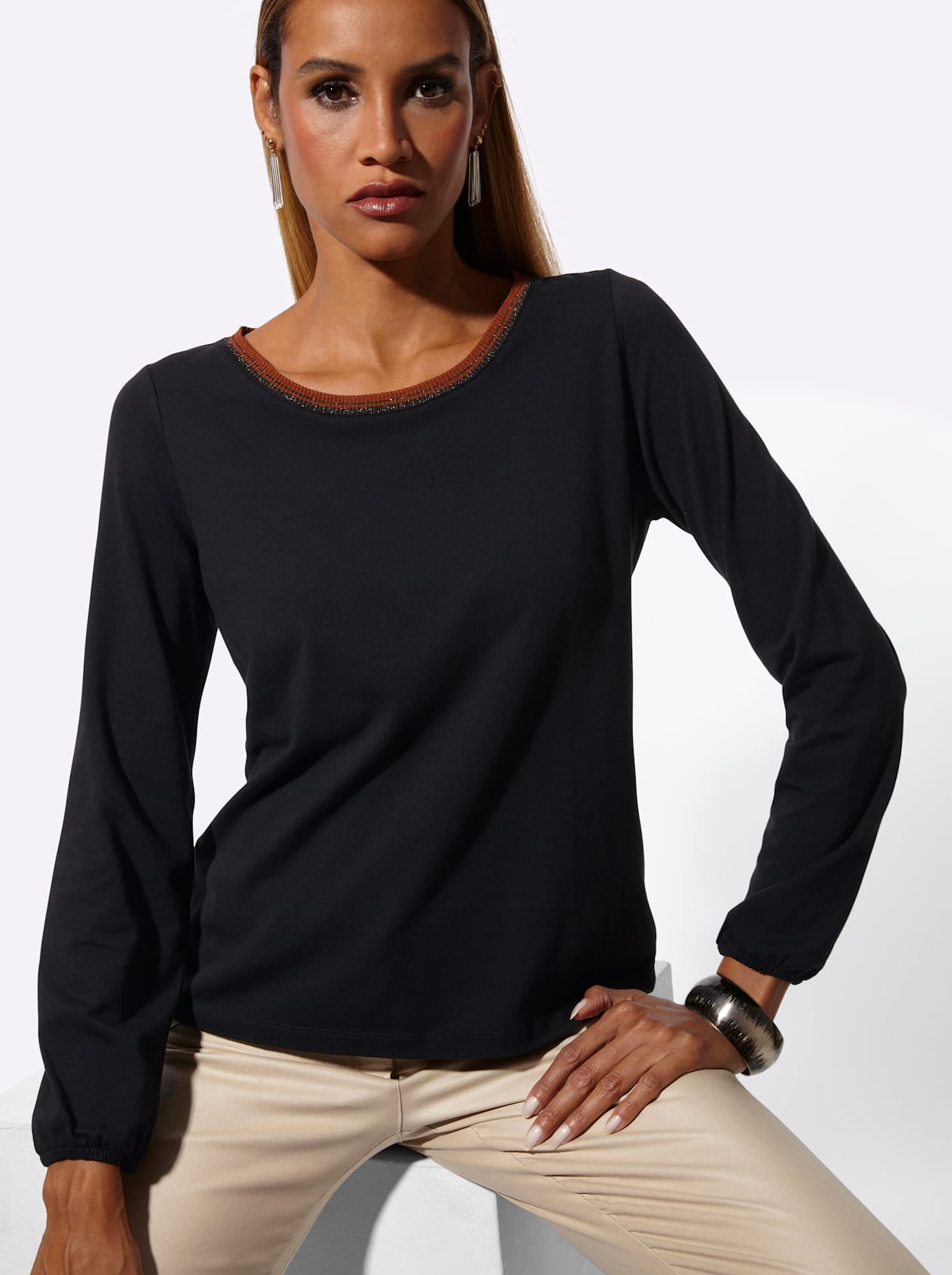 creation L Langarmshirt »Modal-Shirt« 1