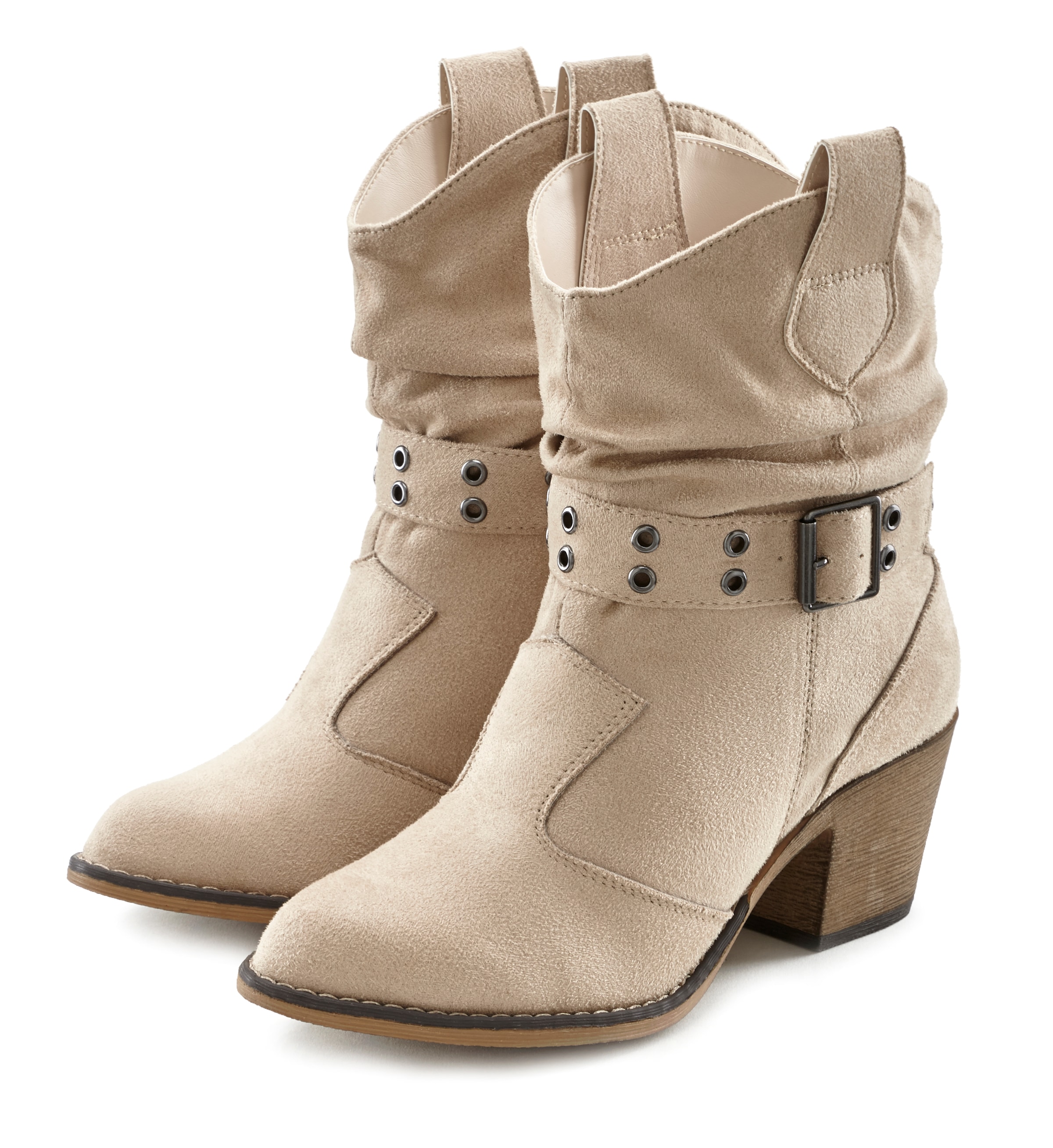 Image of LASCANA Cowboy Stiefelette "Sommerstiefelette" Cowboy Boots, Western Stiefelette, Ankleboots VEGAN