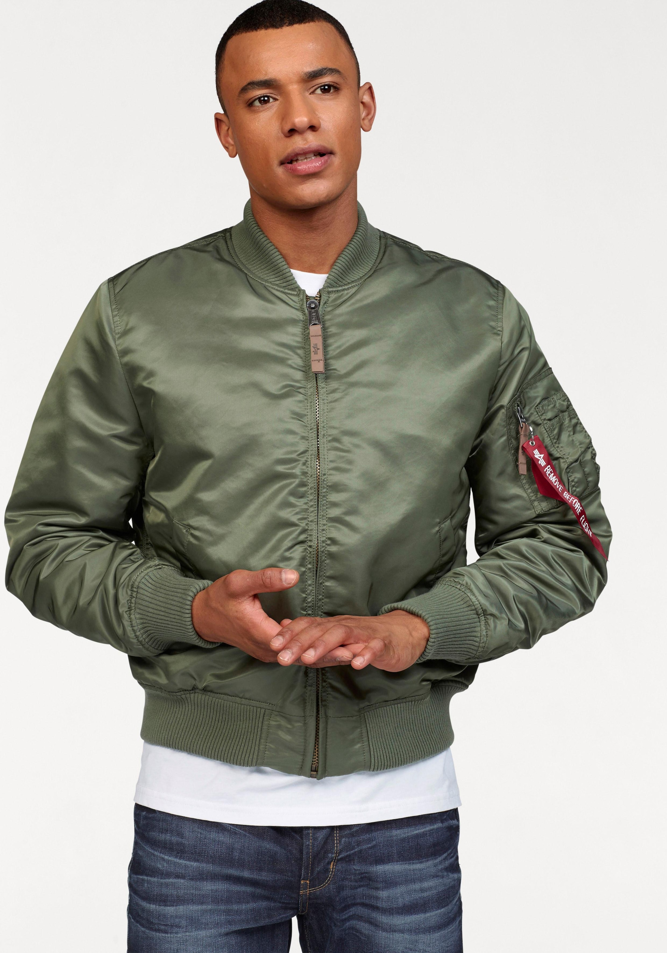 Alpha Industries Bomberjacke »MA-1 VF59 LONG«, ohne Kapuze, gefüttert