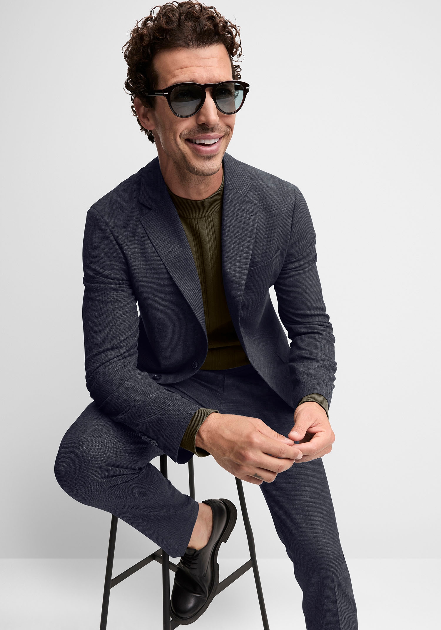 Cinque Pantalon de costume »CIBRAVO«  in dezentem Muster, Slim Fit