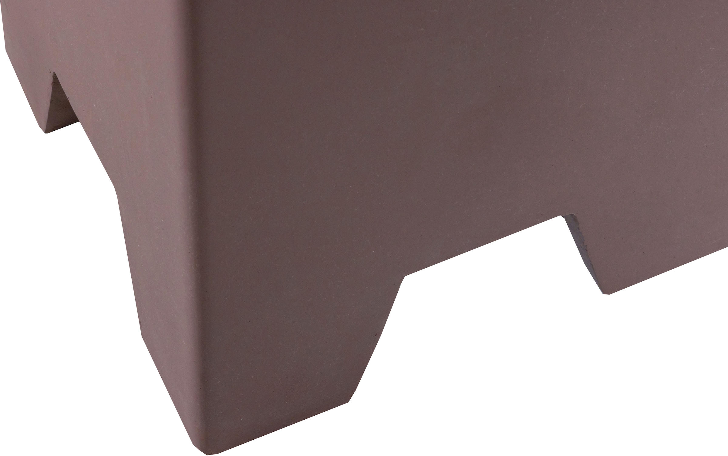 WOOOD Table d'appoint »Zina aus Fiberclay mit kompakter Form B 36 x T 36 x H 51 cm« composite fibre de verre-argile aspect béton, livré préassemblé