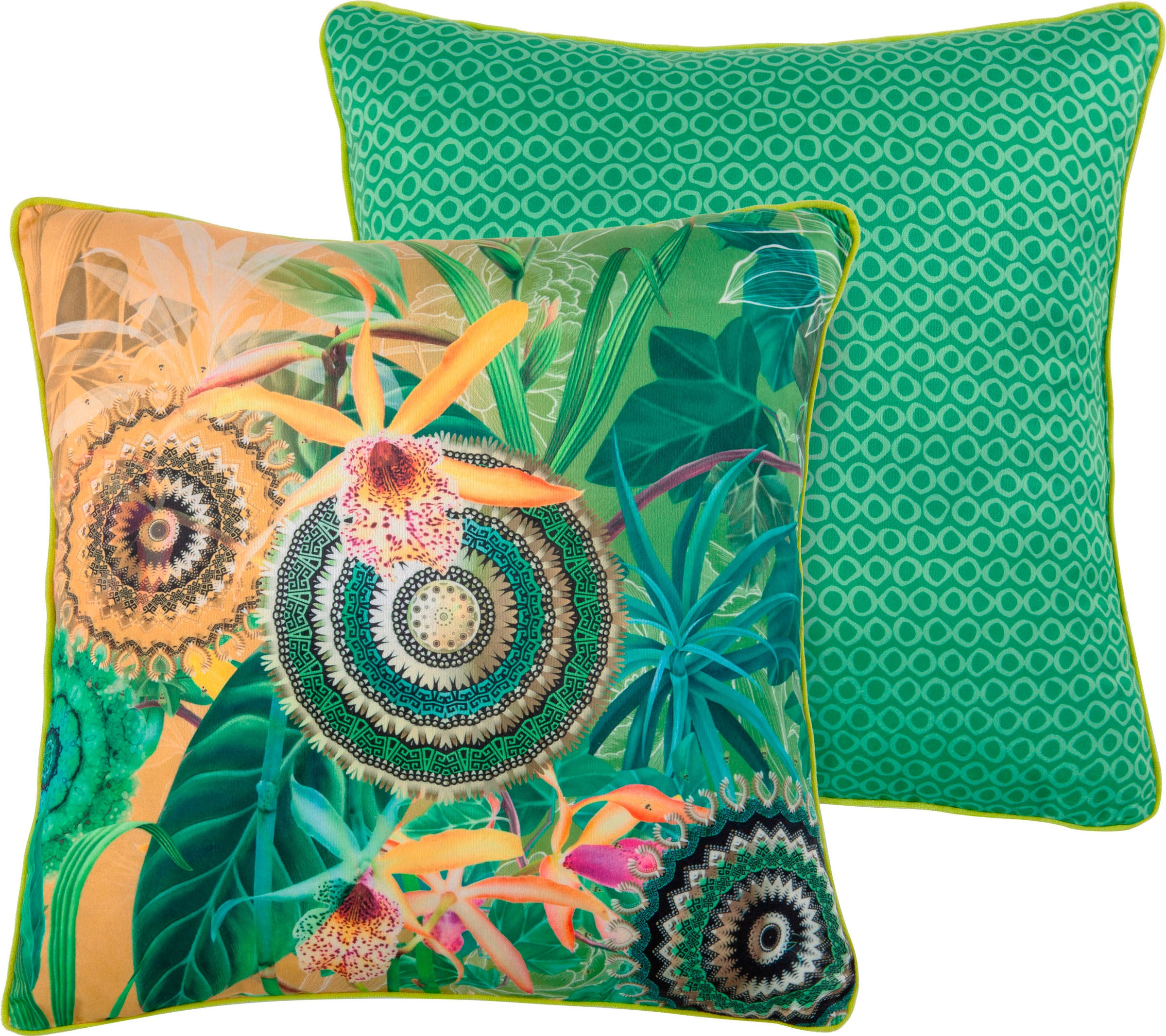 Image of hip Dekokissen »Yissa«, (1 St., 1 48x48 cm Dekokissen - Mit biese), mit Biese bei Ackermann Versand Schweiz