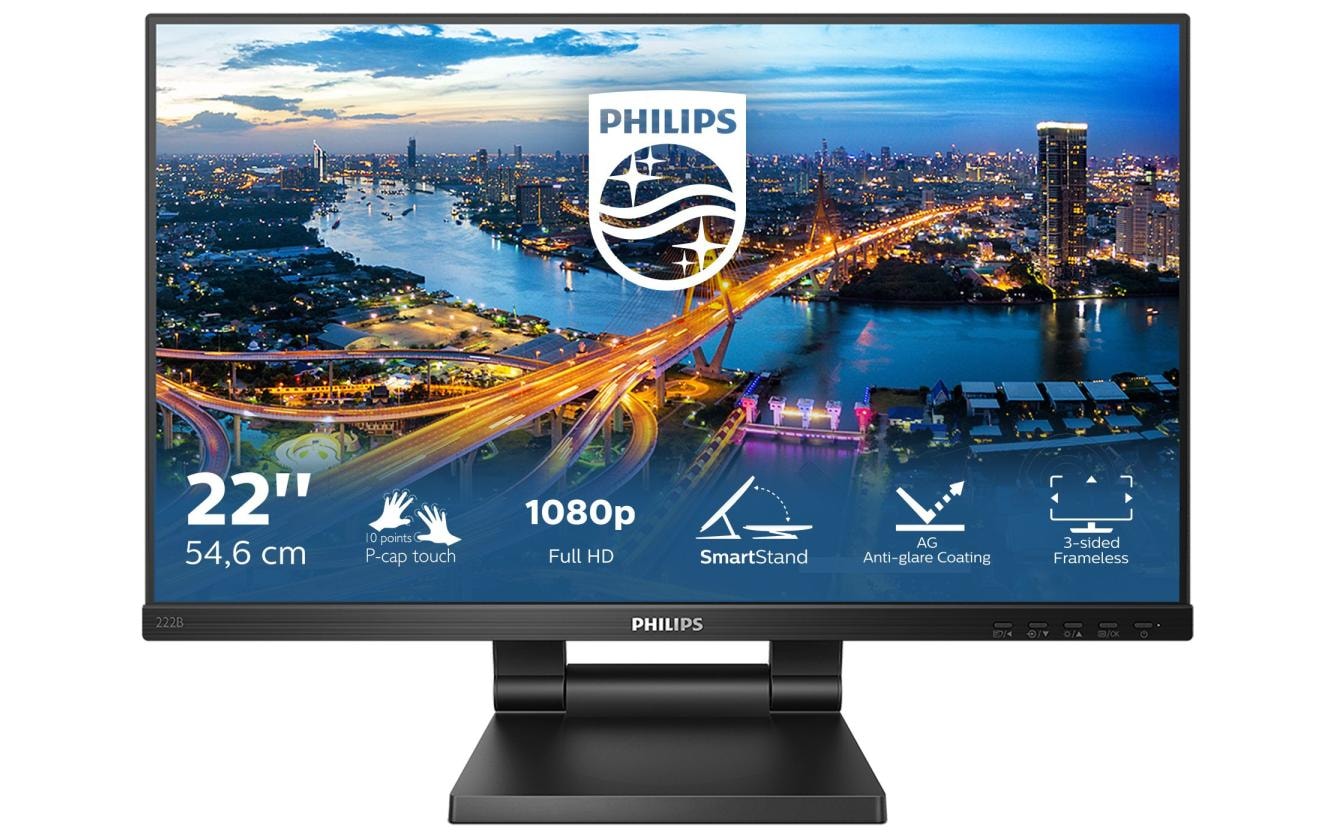 Philips Ergo Monitor »Philips 222B1TC/00«, 54,39 cm/21,5 Zoll, 1920 x 1080 px, Full HD, 4 ms Reaktionszeit, 75 Hz