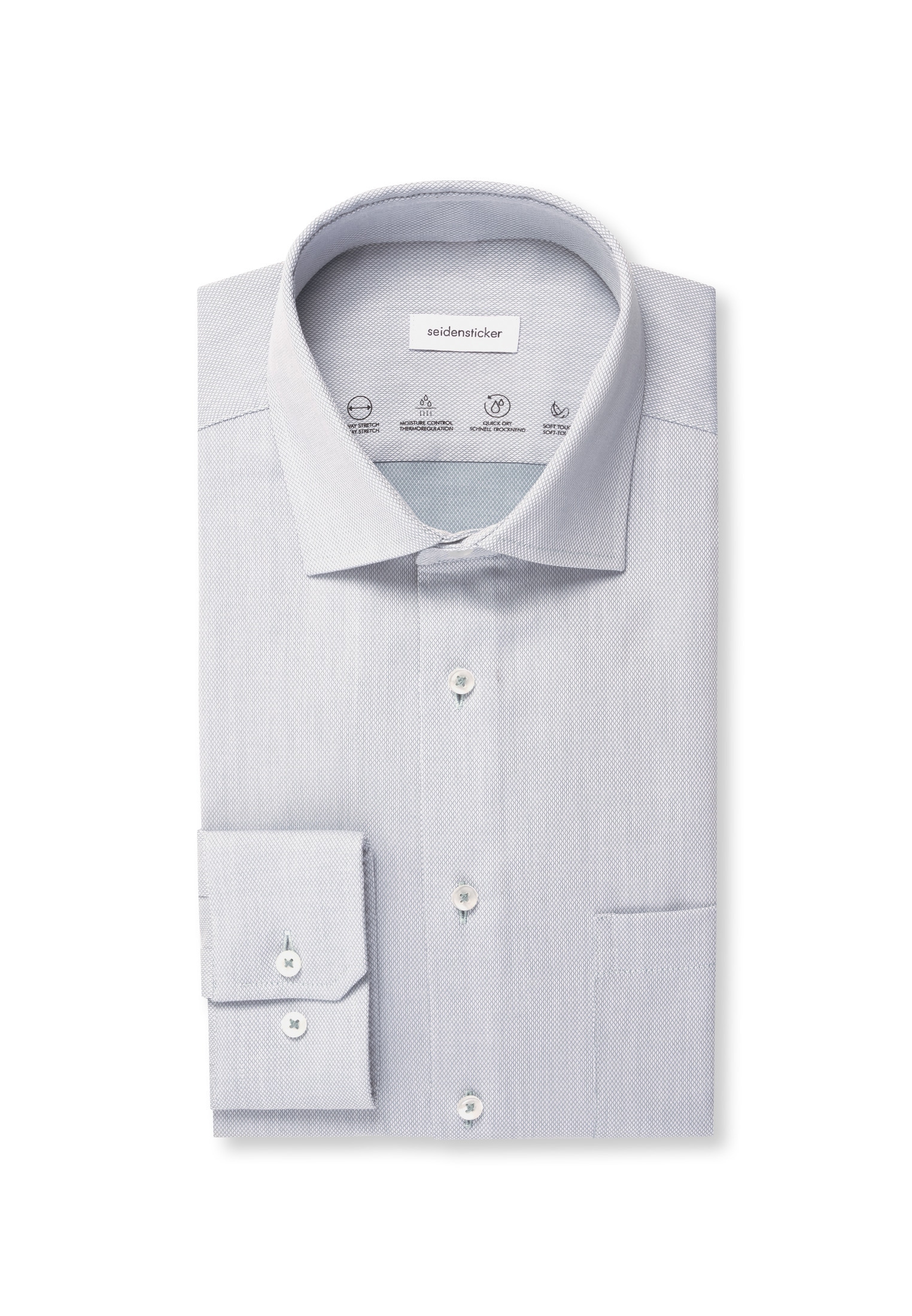 seidensticker Businesshemd »Regular« Regular 1/1 Kentkragen Struktur