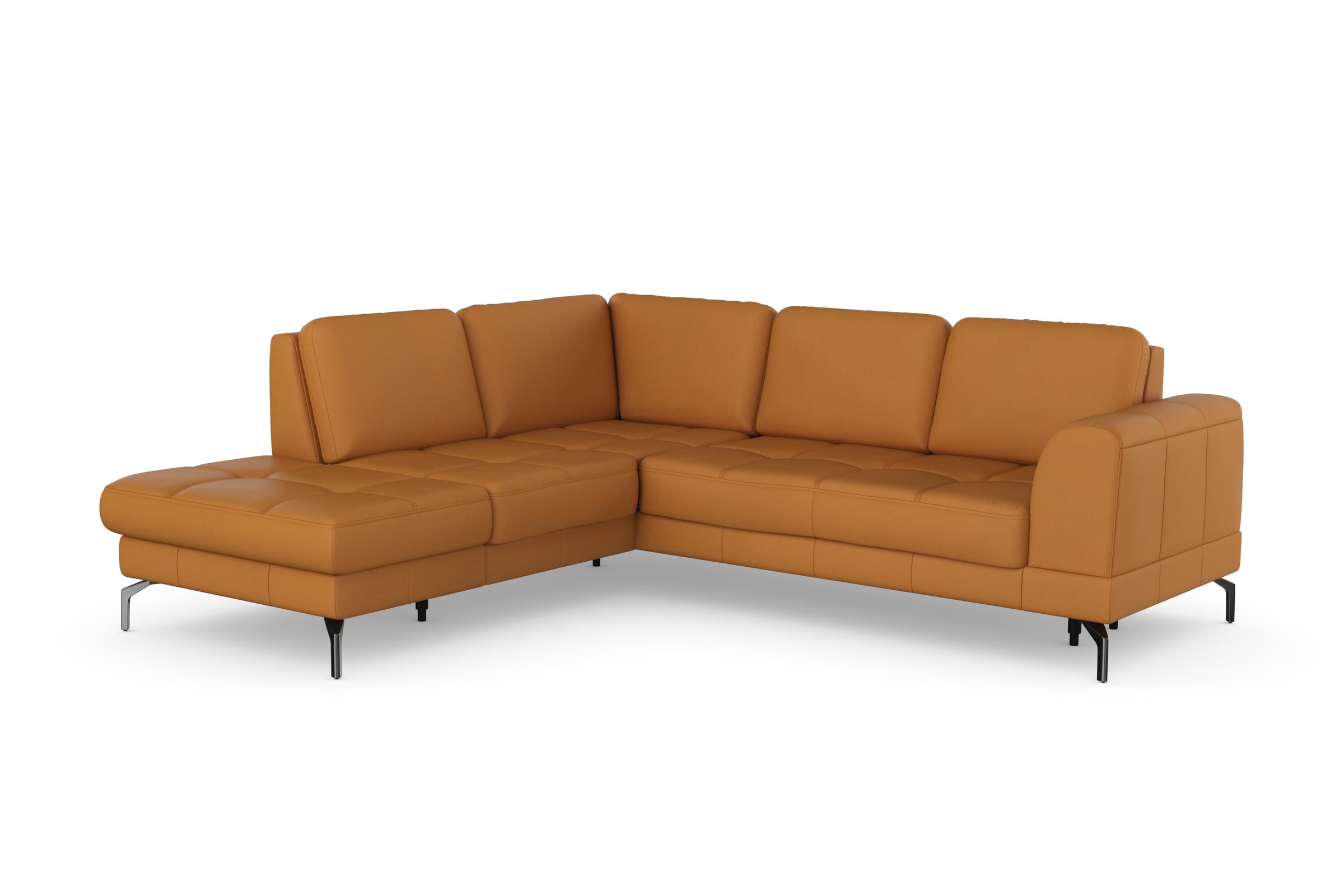sit&more Ecksofa »Bendigo L-Form«, inklusive Sitztiefenverstellung, Bodenfreiheit 15 cm, in 2 Fussfarben
