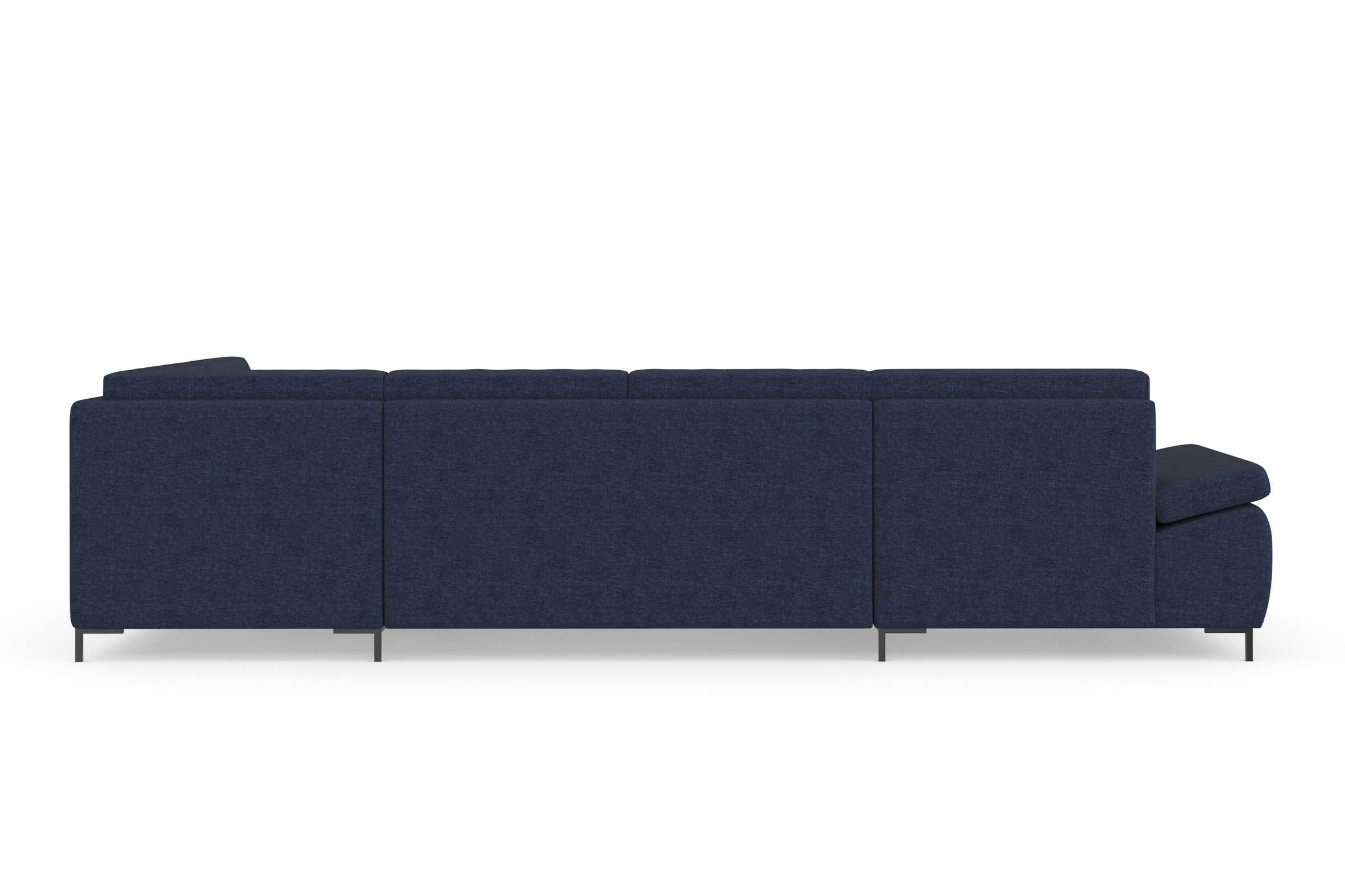 DOMO collection Wohnlandschaft »Capelo, komfortabel, klare Linien zeichnen dieses Design aus, U-Form«, mit Armteilverstellung, wahlweise mit Bettfunktion, Federkern