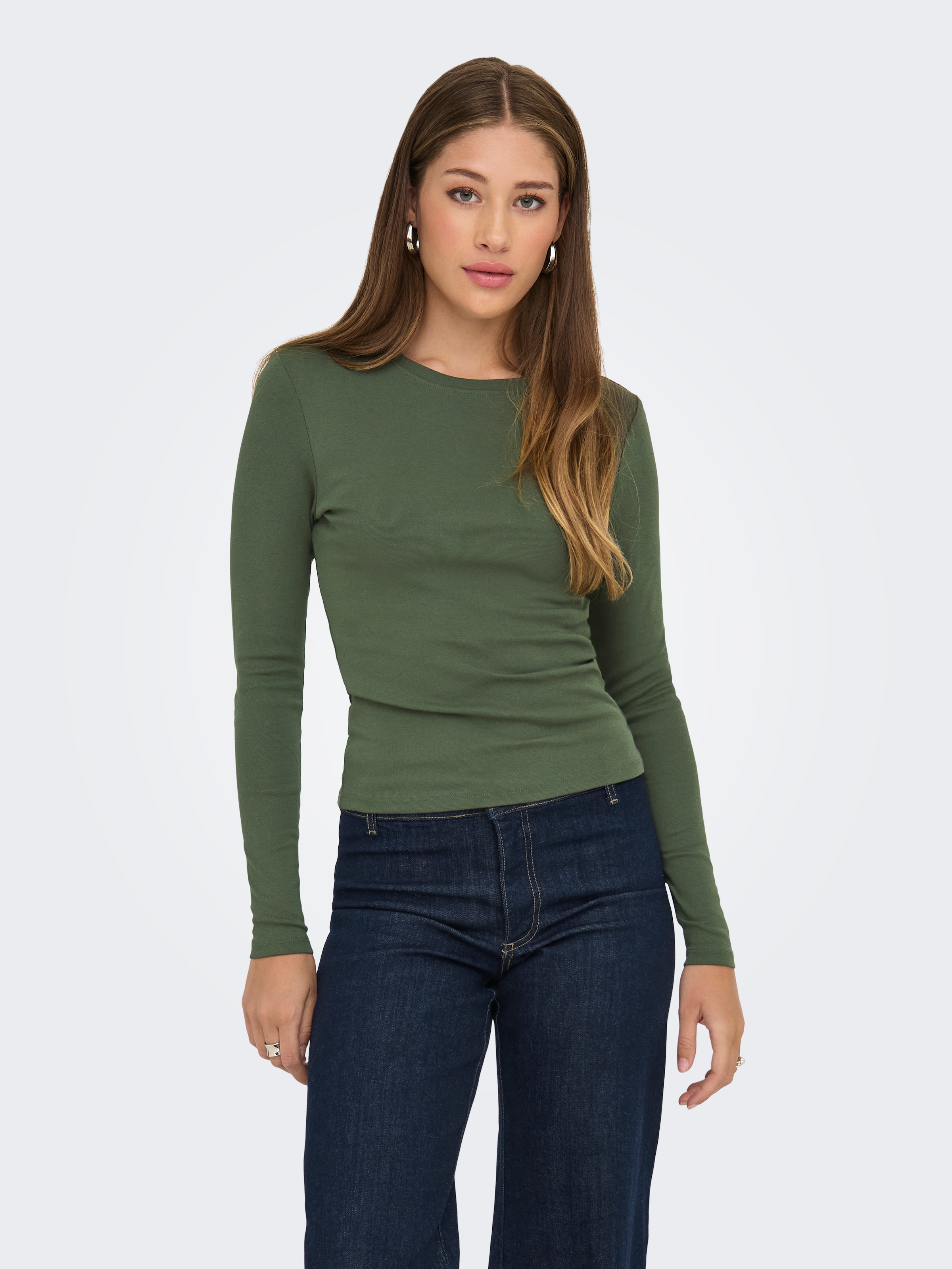 ONLY Langarmshirt »ONLRILEY O-NECK L/S TOP JRS«