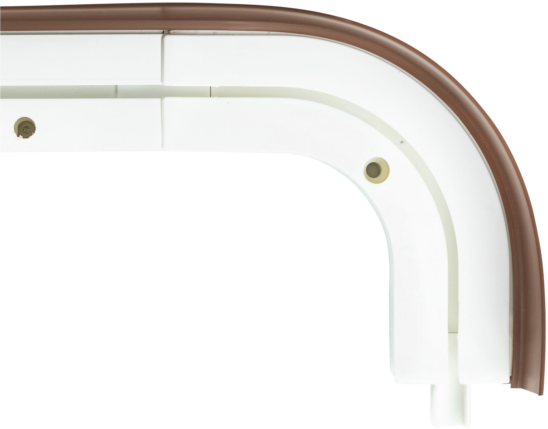 SN DECO GROUP Vorhangschiene »SH1« 1 läufig-läufig Fixmass Set 1-läufig, inkl. Rundbögen, Blende 7,5 cm, vorgebohrt, Innenlauf