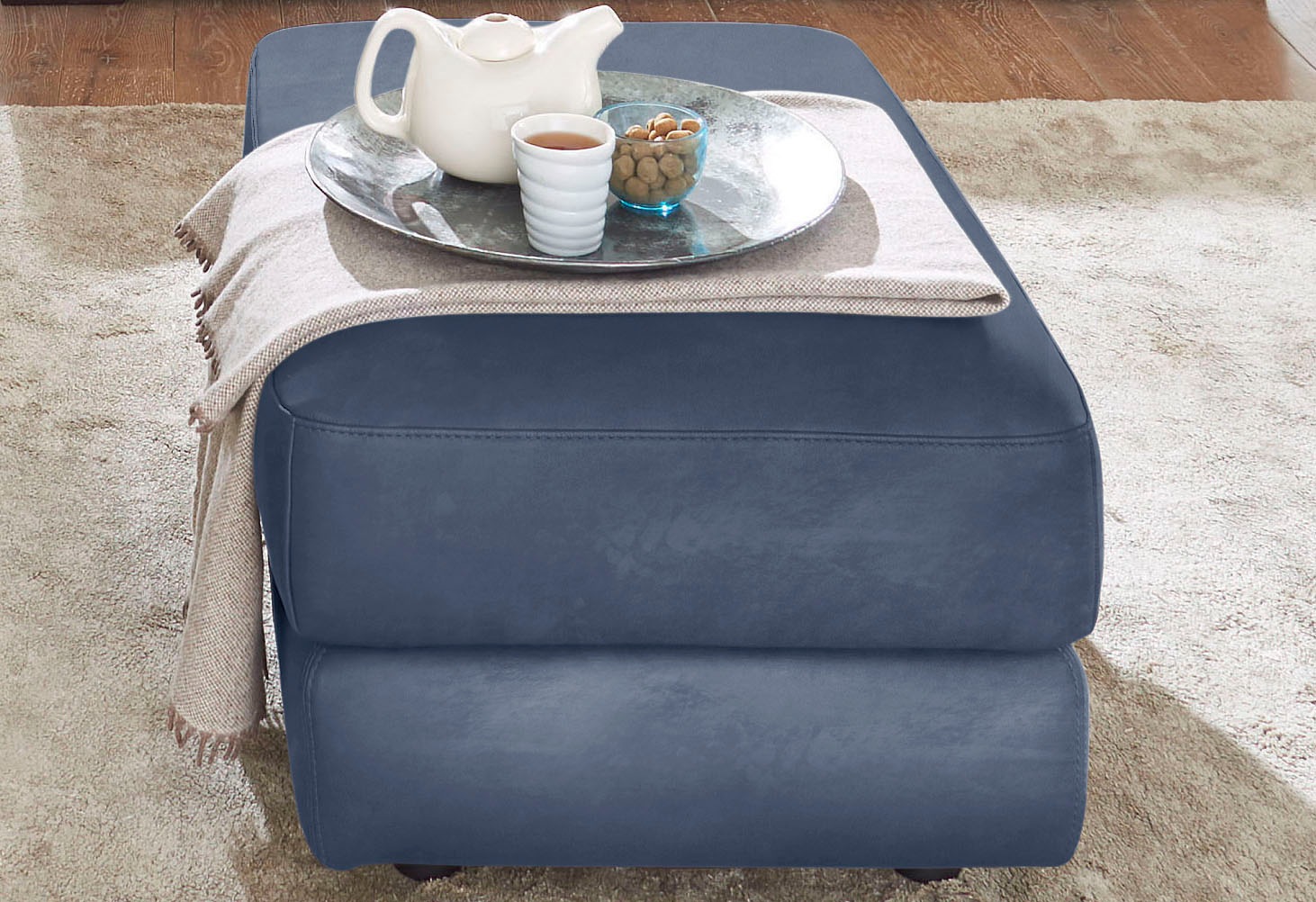 Image of CALIA ITALIA Hocker »Gaia«, mit Luxus-Microfaser Ginevra Hydro Care bei Ackermann Versand Schweiz