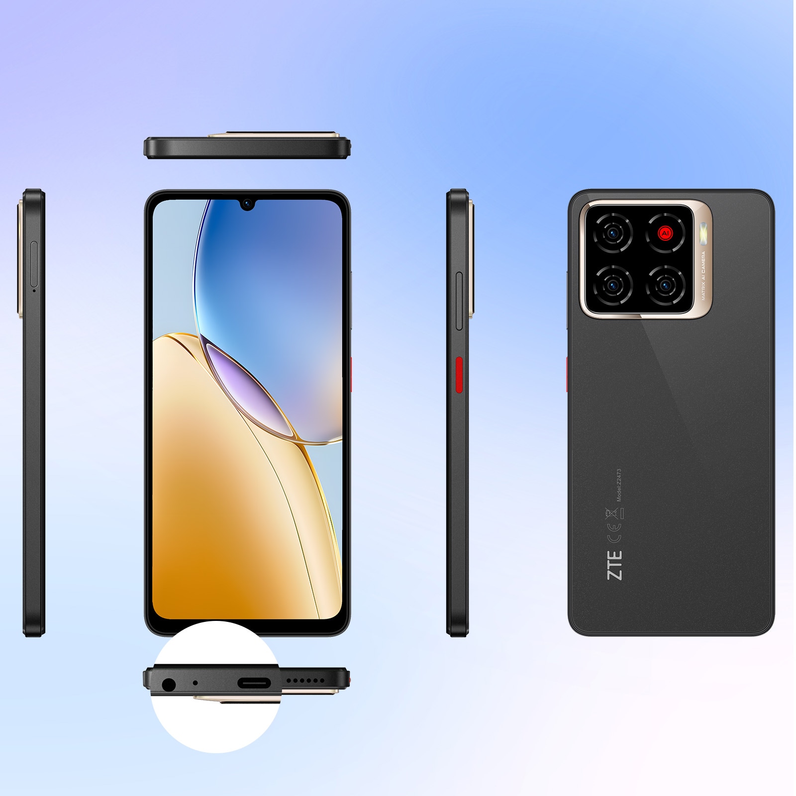 ZTE Smartphone »Blade A56« Celestial Black