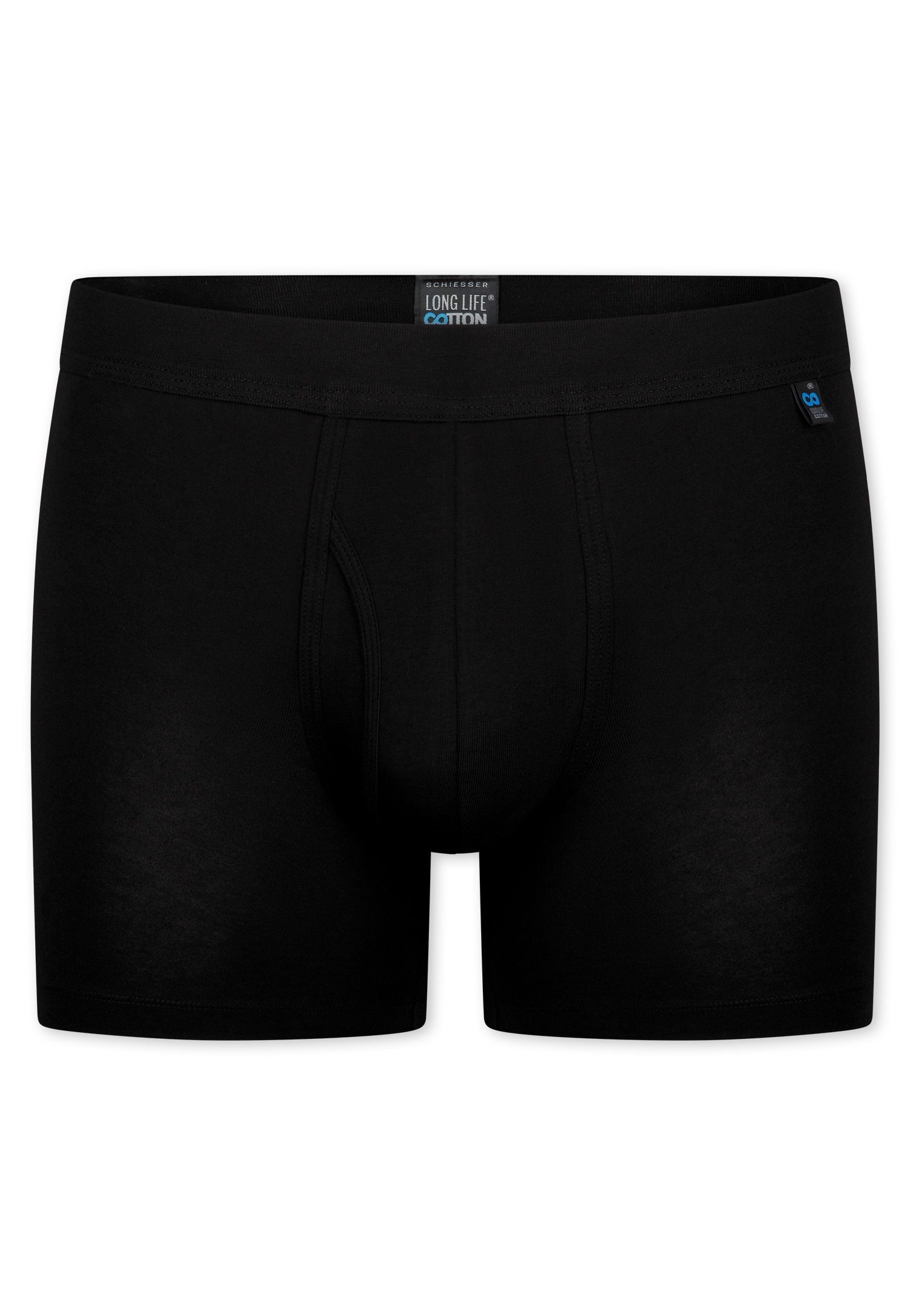 Schiesser Caleçon long »Long Life Cotton« avec braguette, mélange de coton, ceinture élastique