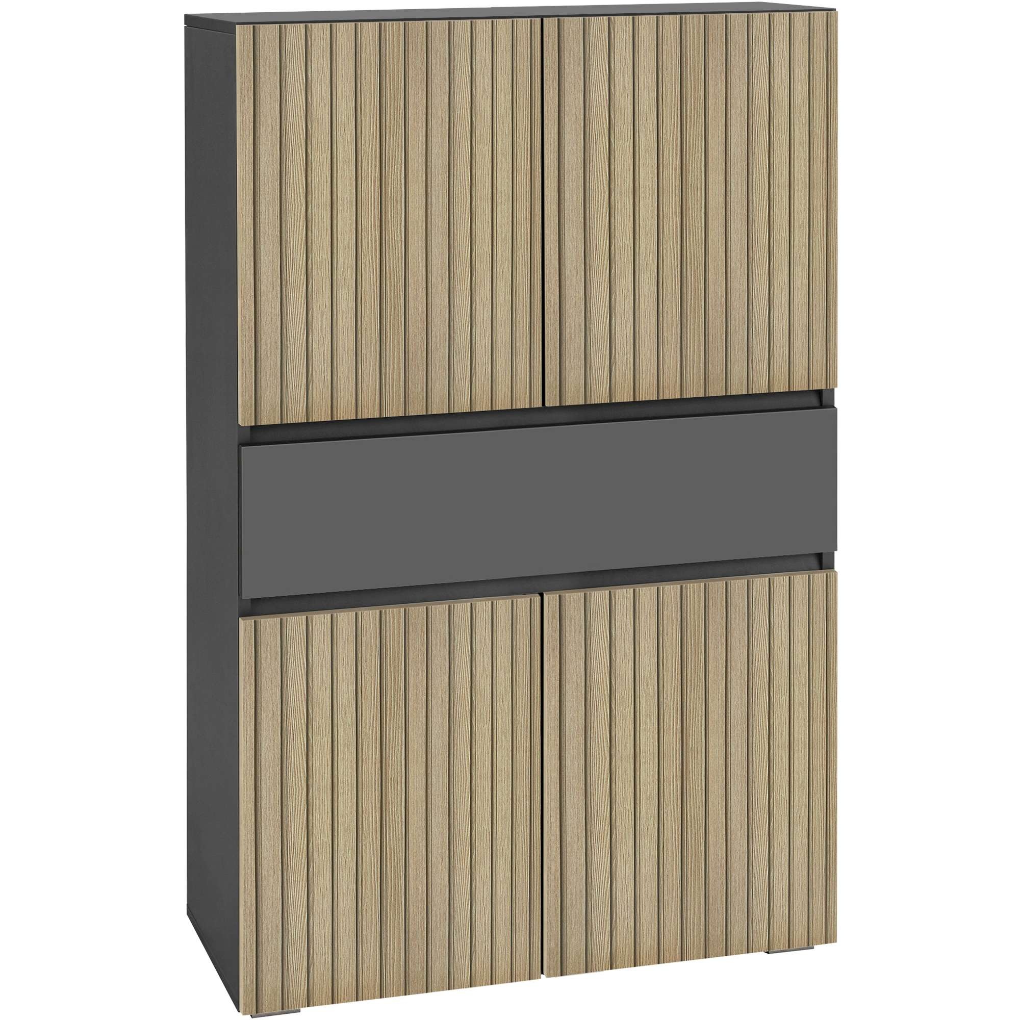 Image of Home affaire Midischrank "Wisla" mit 4 Türen & 1 Schublade, Breite 76 cm, Höhe 130 cm