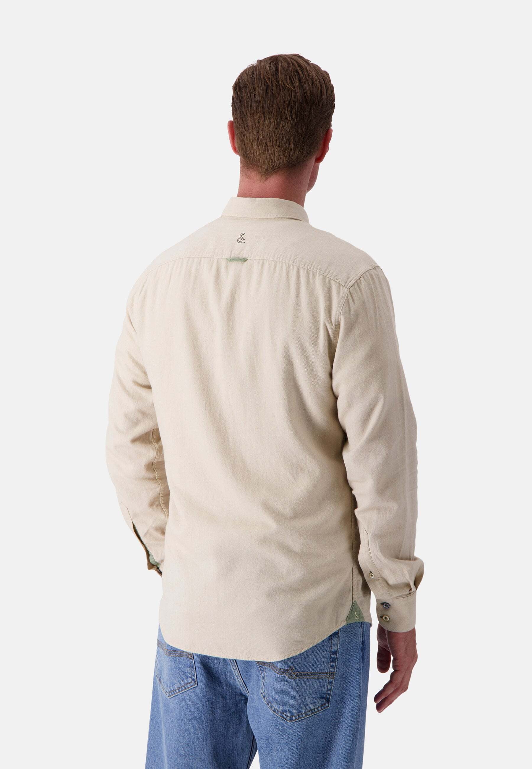 colours & sons Langarmhemd »colours & sons Langarmhemd Shirt Brushed Twill«