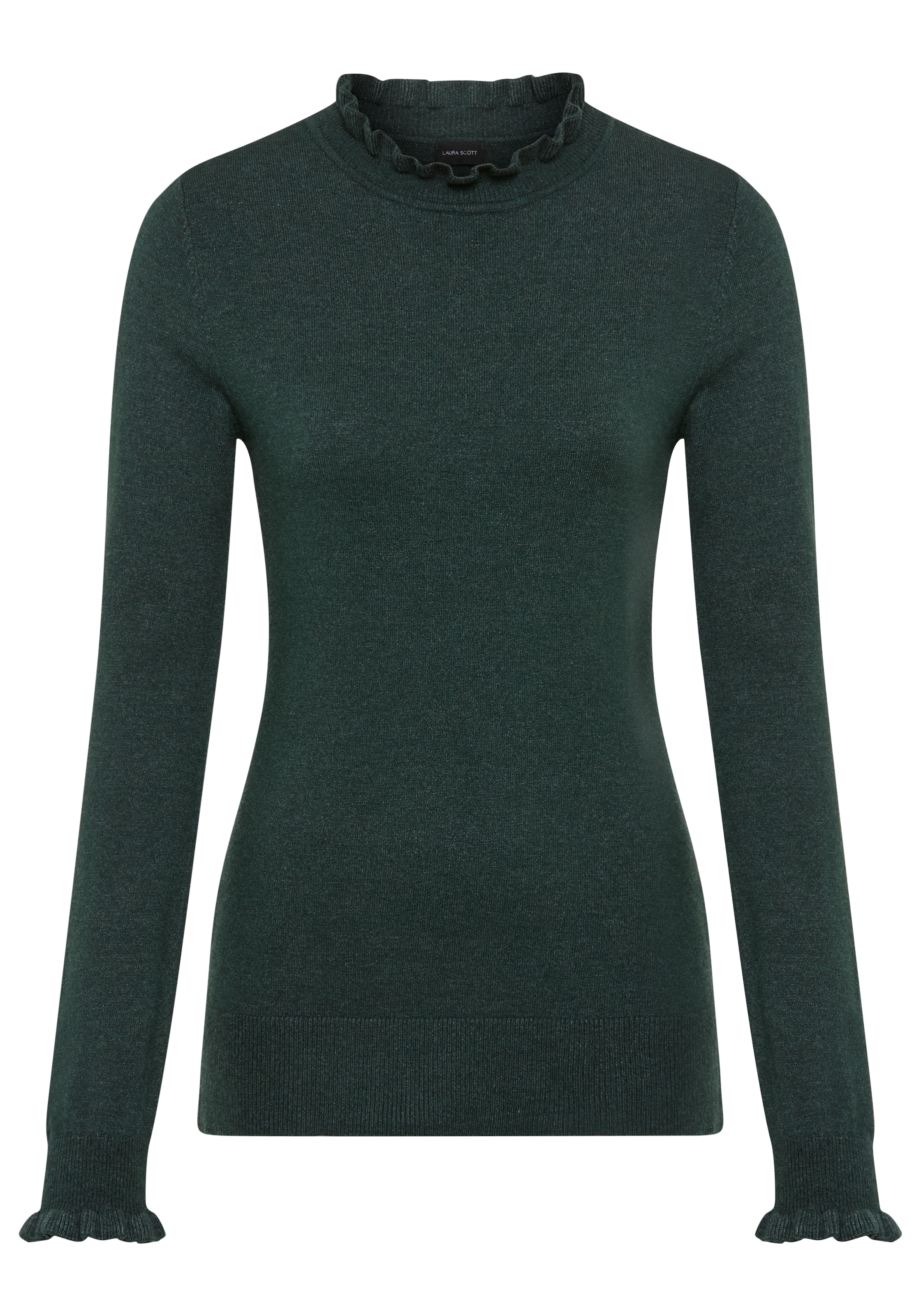 Laura Scott Stehkragenpullover, mit süssem Volant-Ausschnitt - NEUE KOLLEKTION
