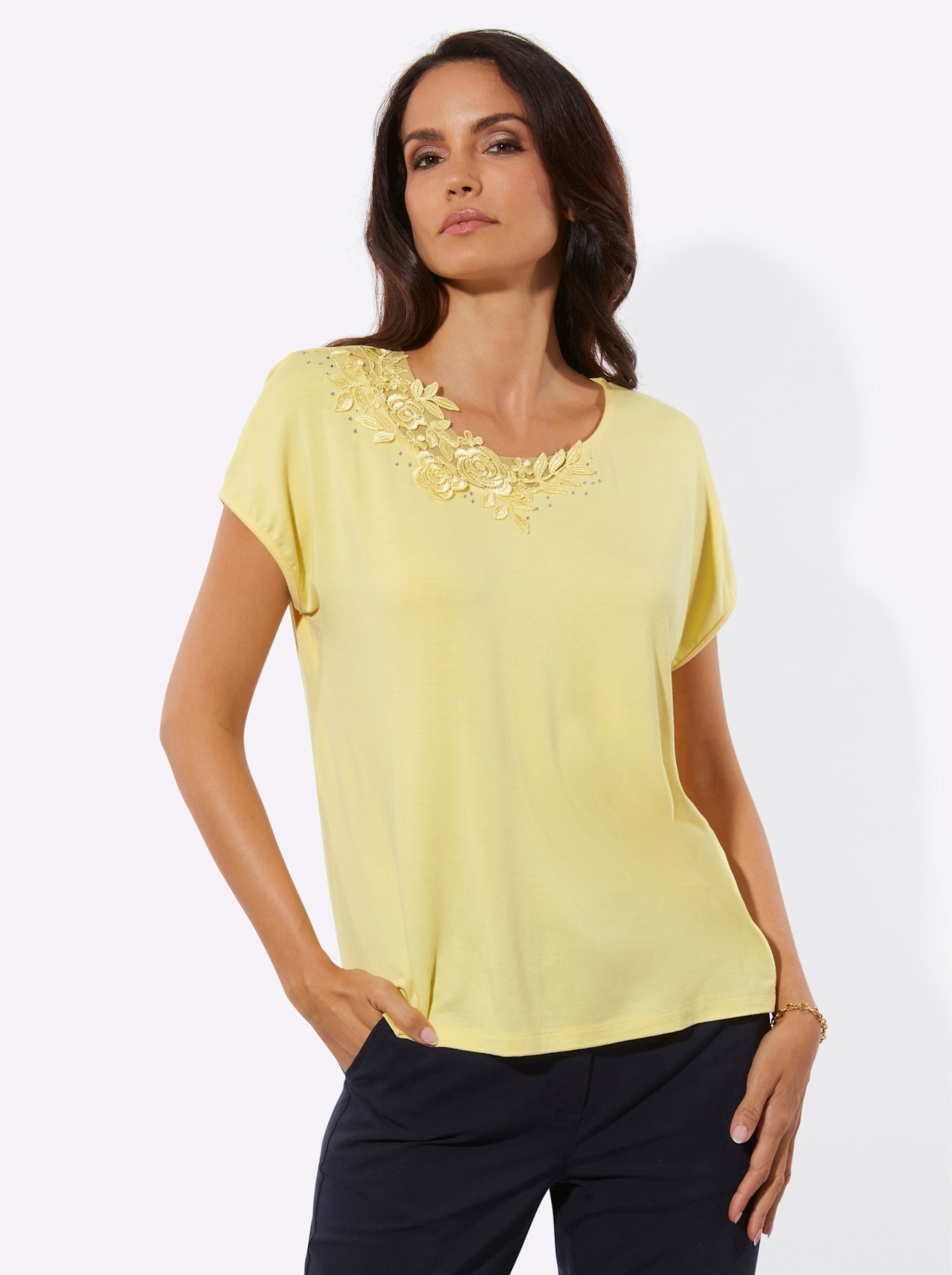 creation L Rundhalsshirt "Modal-Mix-Shirt" 1 tlg.