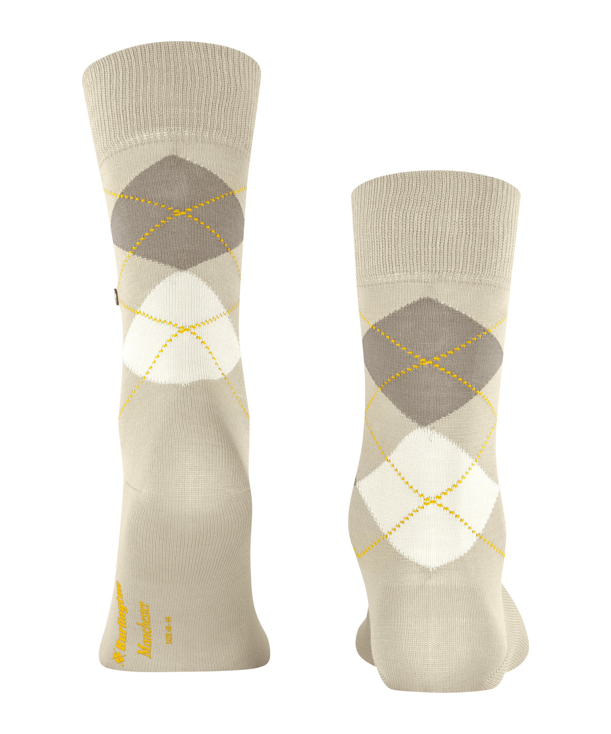 Burlington Chaussettes »Manchester« taille unique 40-46, motif argyle, clip Burlington