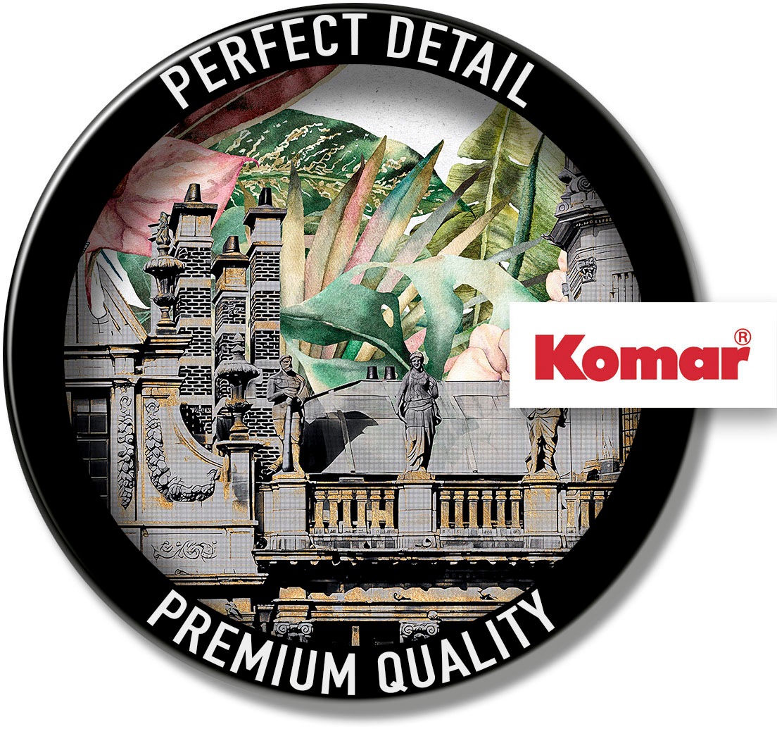 Komar Fototapete »Digitaldruck Vlies - Tropical Palace - Grösse 300 x 250 cm«, bedruckt, Wohnzimmer, Schlafzimmer