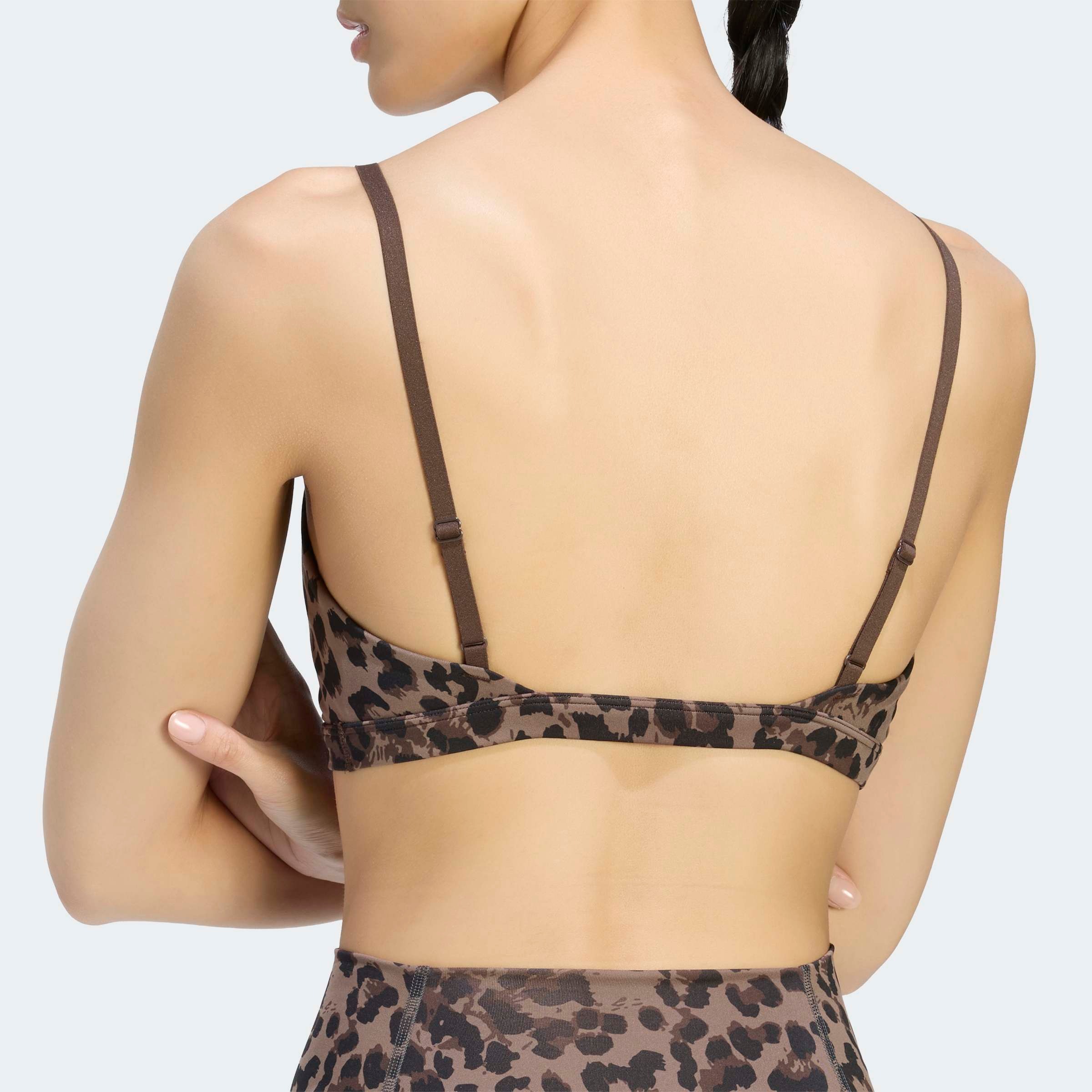 adidas Performance Sport-BH »OPTIME ESSENTIALS 3-STREIFEN LEOPARD SPORT-BH, LEICHTER HALT«
