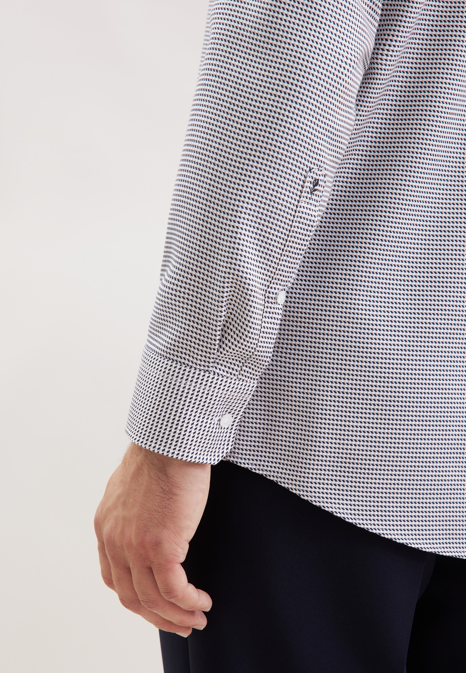 seidensticker Chemise d'affaires »Schwarze Rose« Regular 1/1 Kentkragen Pepita