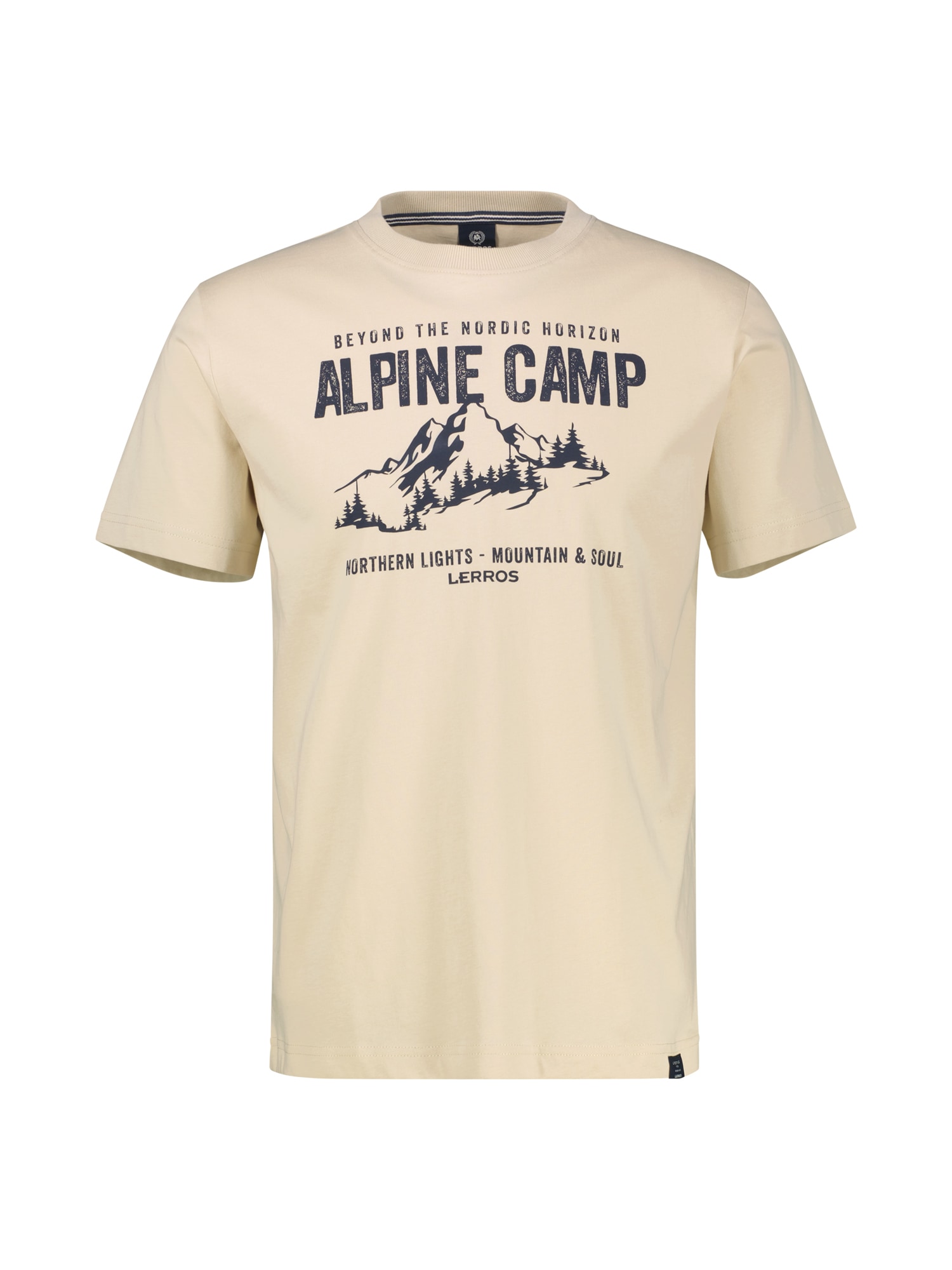 LERROS T-Shirt »T-Shirt mit Outdoorprint in Grossen Grössen«