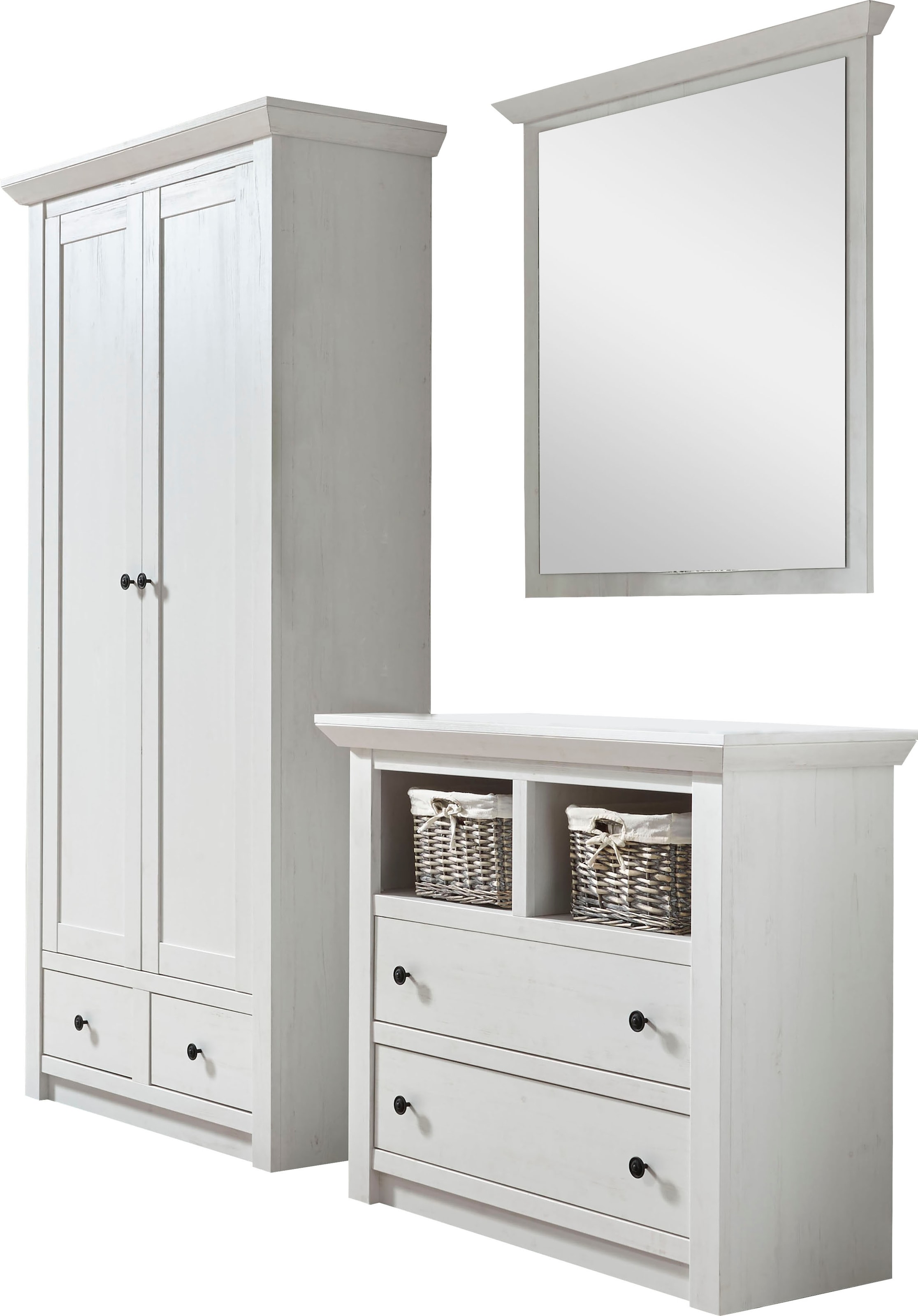 Image of Home affaire Garderoben-Set "California, Komplettset im Landhausstil, moderne Garderobe" Set, 3 Stk. tlg.