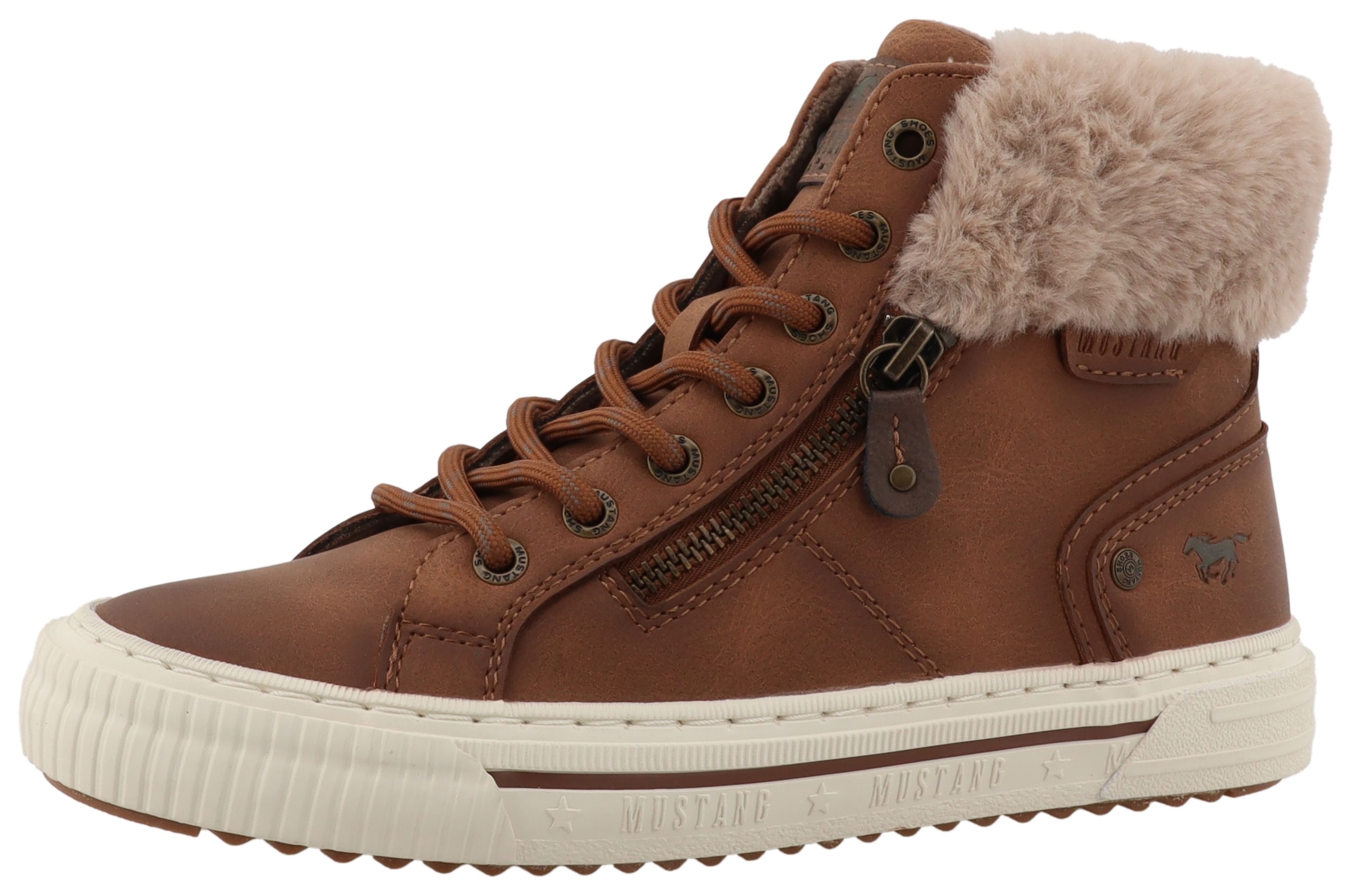 Image of Mustang Shoes Winterboots "Kalua" Plateausneaker, Winterboots mit Reissverschluss