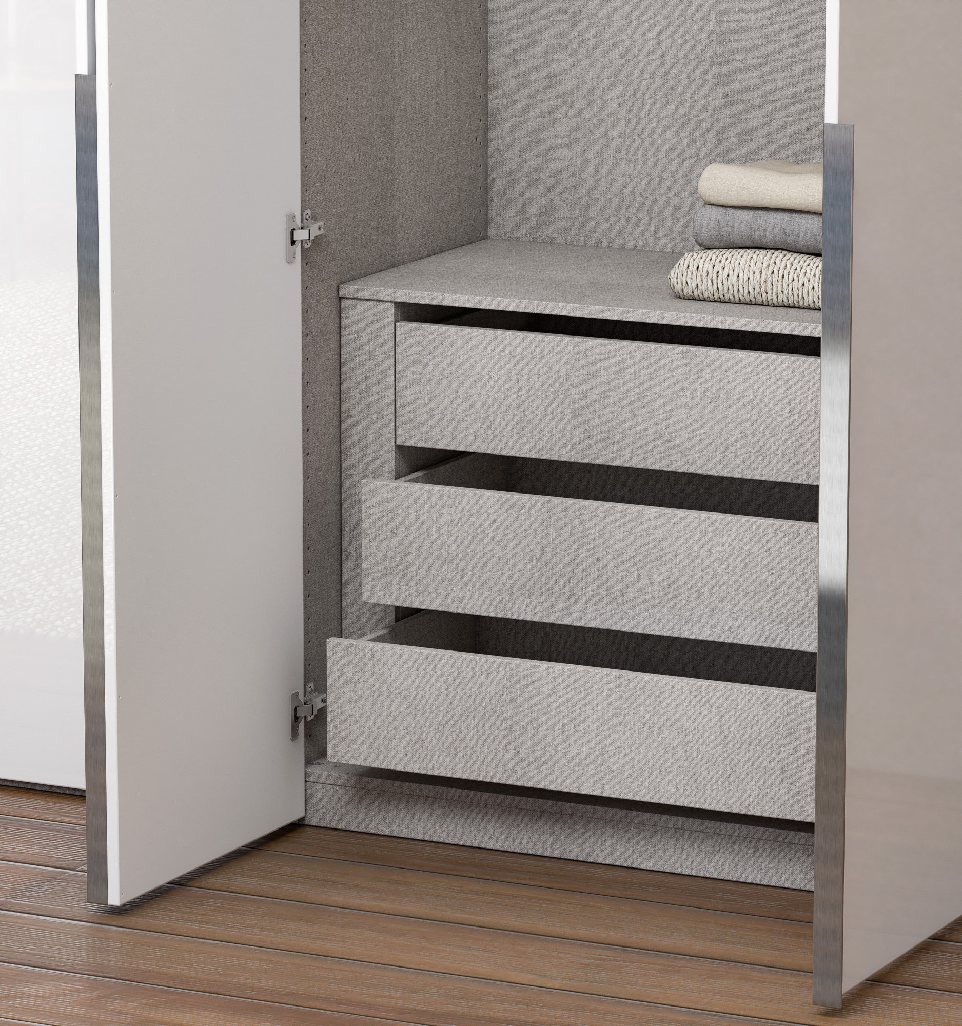 INOSIGN Schubkasteneinsatz »Schubladen- Zubehör für Kleiderschränke Ametista-Rubino« 1 Stk. tlg. inklusiv 3 Schubkästen