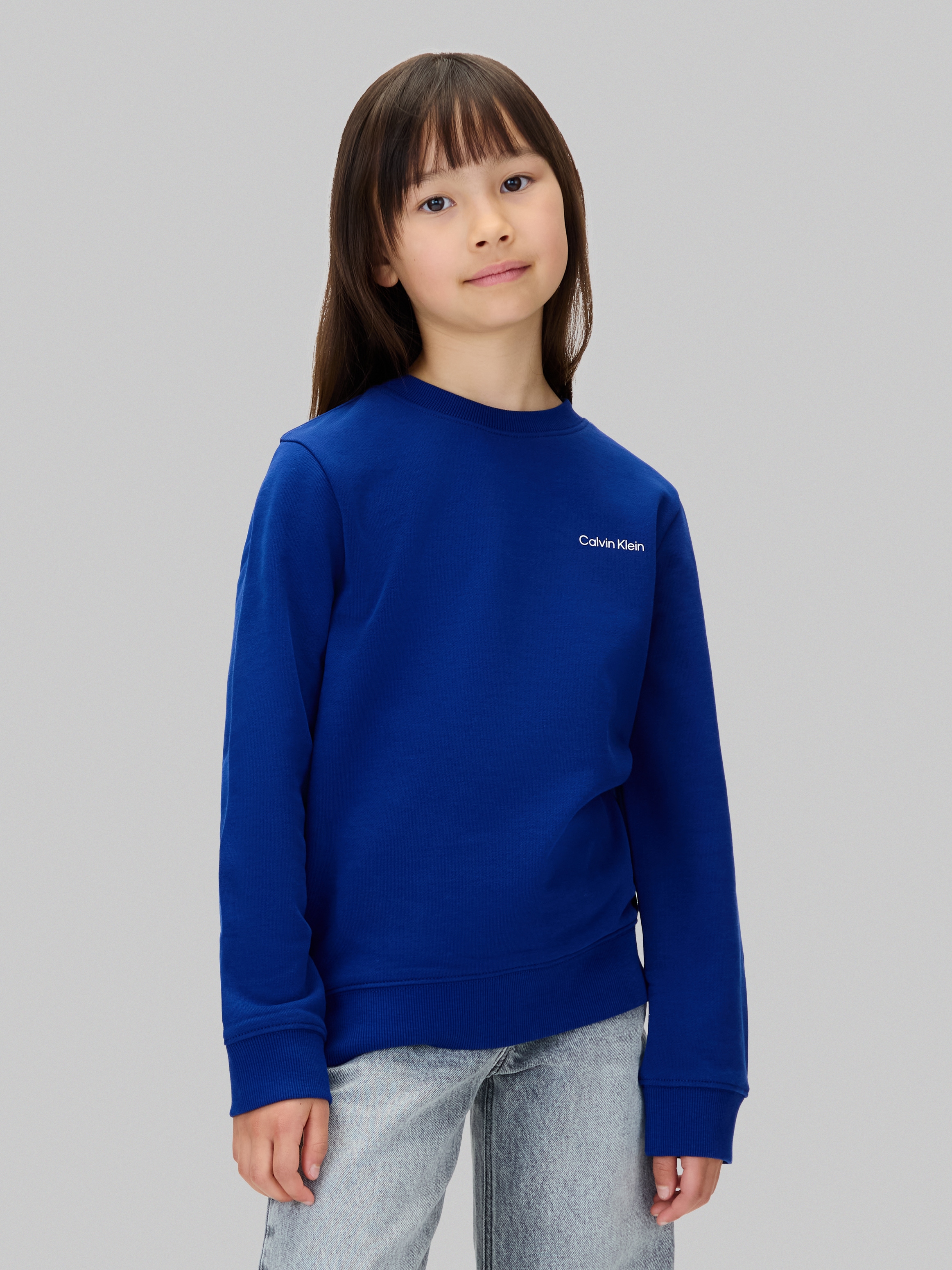 Image of Calvin Klein Jeans Sweatshirt "CHEST INST. LOGO REGULAR CN", für Kinder bis 16 Jahre, Logo-Schriftzug, Unisex