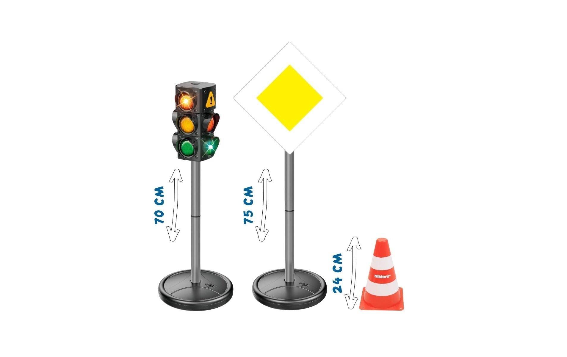 alldoro Spiel-Verkehrszeichen »XXL Verkehrsset, 21 Teile«
