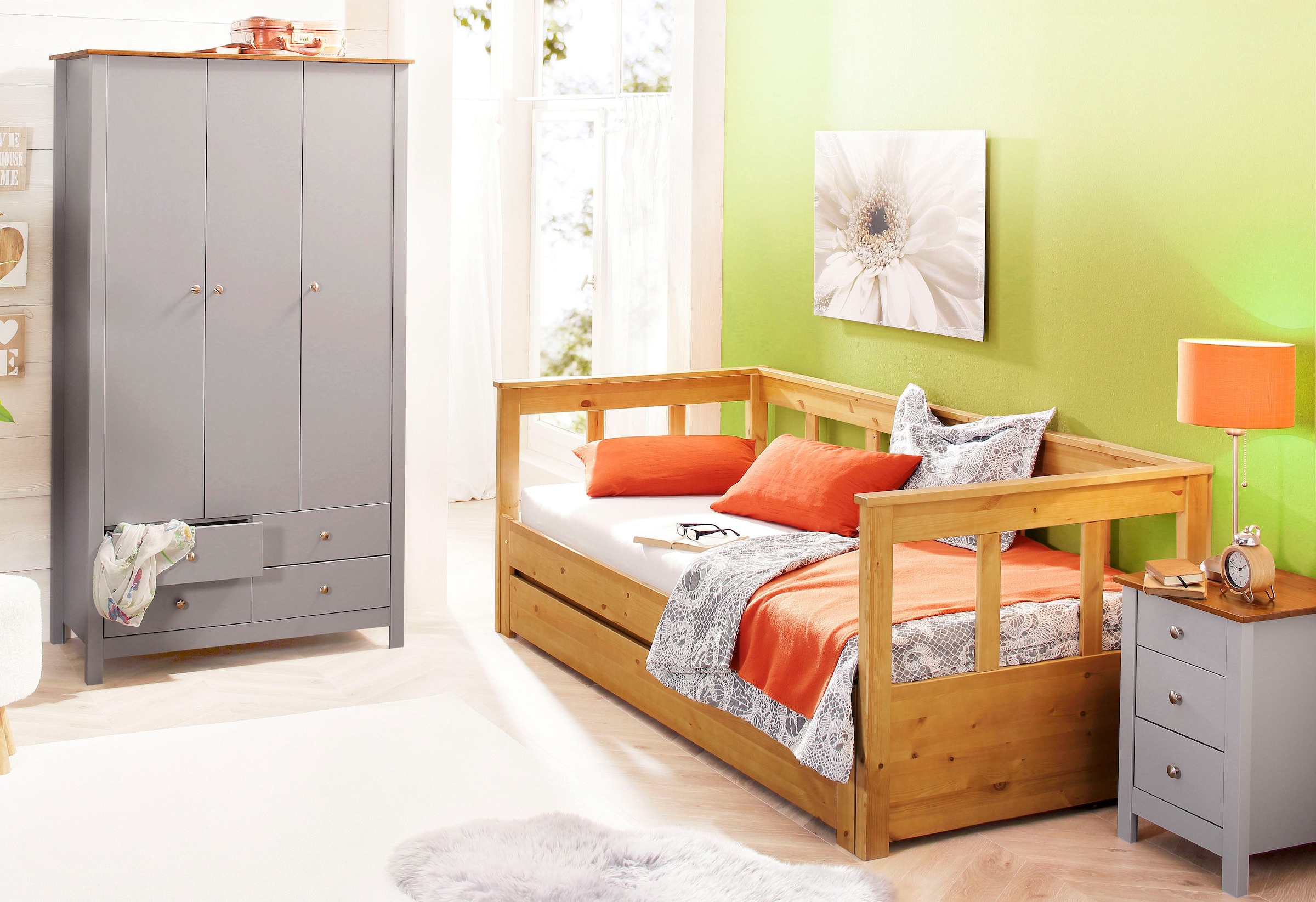 GOODproduct Schubkasten »KERO« Set, 2 Stk. tlg. passend zum Massivholzbett 'KERO', Breite 192 cm